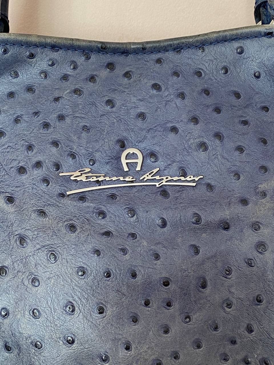Etienne Aigner Etienne Aigner Shoulder Bags Blue ostrich leather Size ONE SIZE - 2 Thumbnail