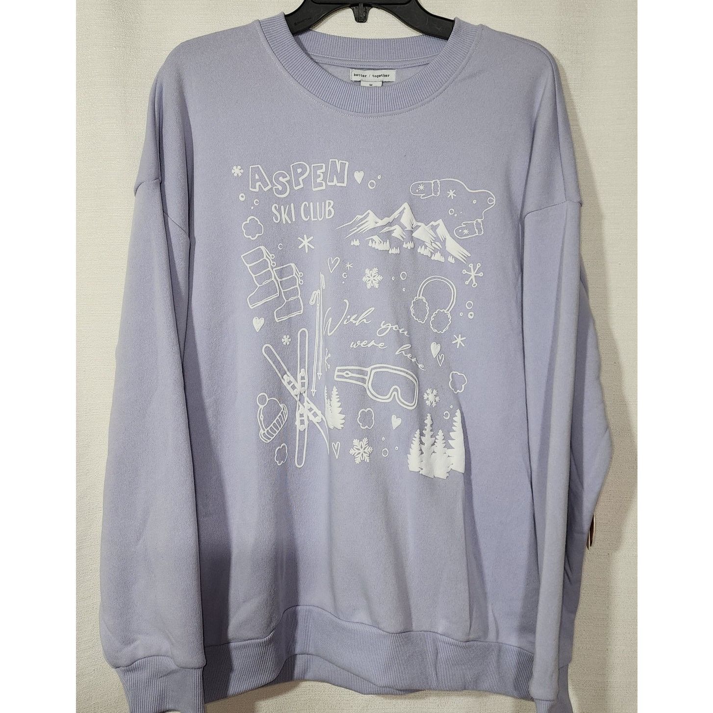 Peanuts Aspen ski club Sweatshirt women's medium Size M / US 6-8 / IT 42-44 - 1 Thumbnail