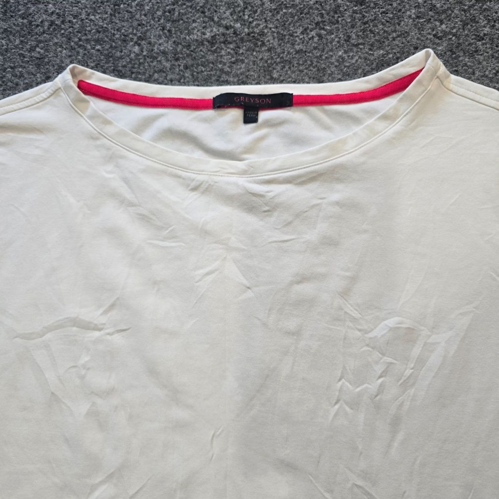 Vintage Greyson Top Women Size Small White Pima Cotton Long Sleeve Classic Capsule Basic Shirt Regular Size S / US 4 / IT 40 - 2 Thumbnail