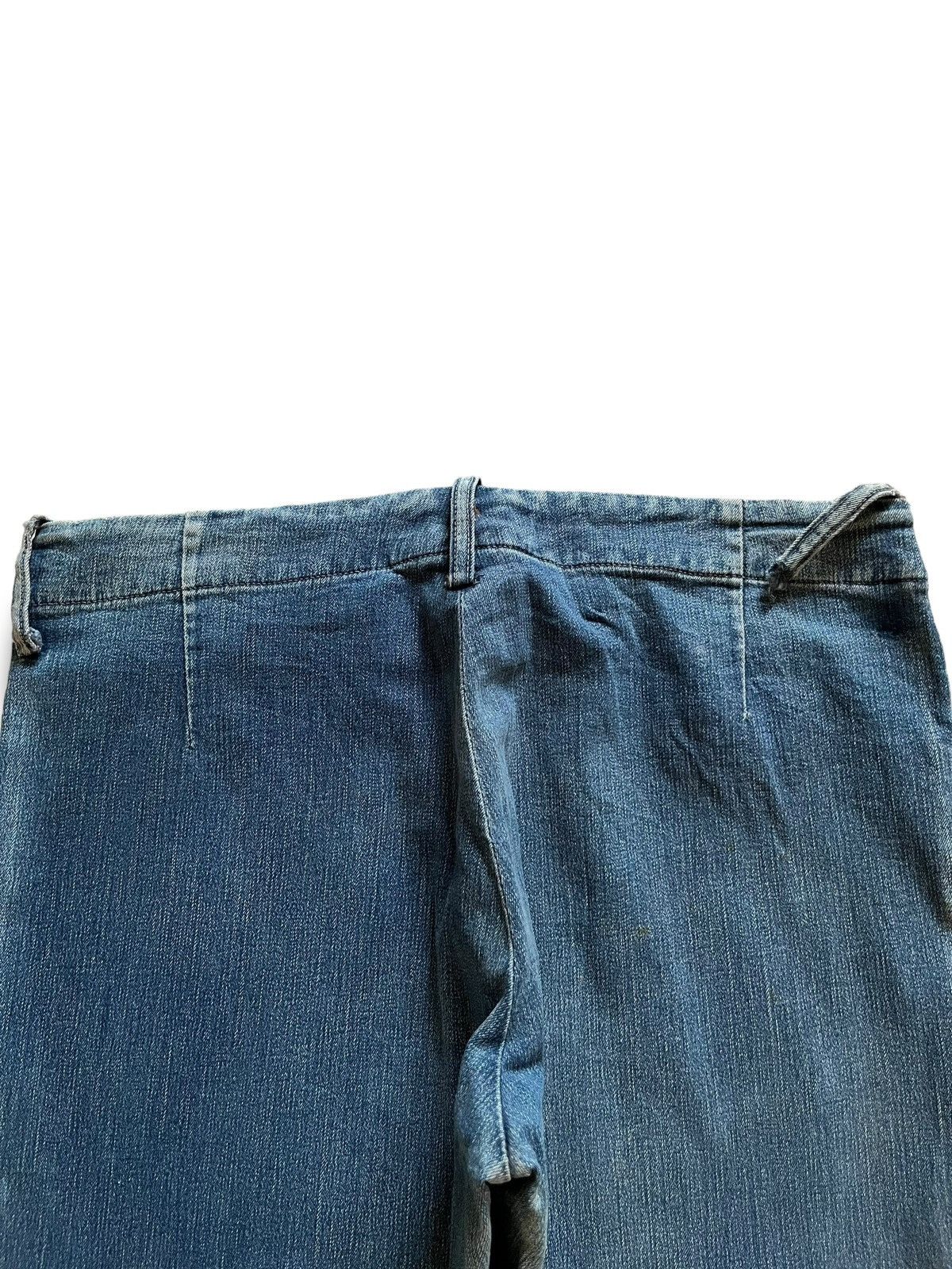 45rpm × Japanese Brand Vintage Japanese 45Rpm Bootcut Rip Blue Wash Jeans Size US 30 / EU 46 - 8 Thumbnail