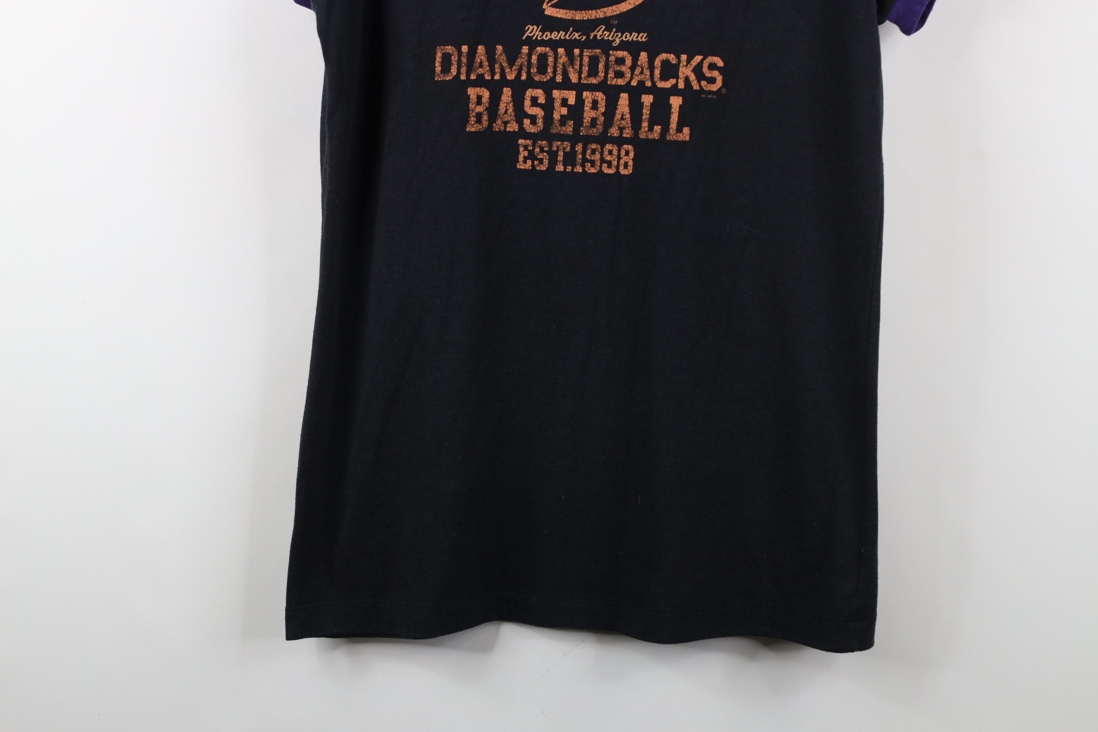 Nike × Vintage Vintage Y2K Nike Diamondbacks Baseball Ringer T-Shirt Black Size XL / US 12-14 / IT 48-50 - 3 Thumbnail