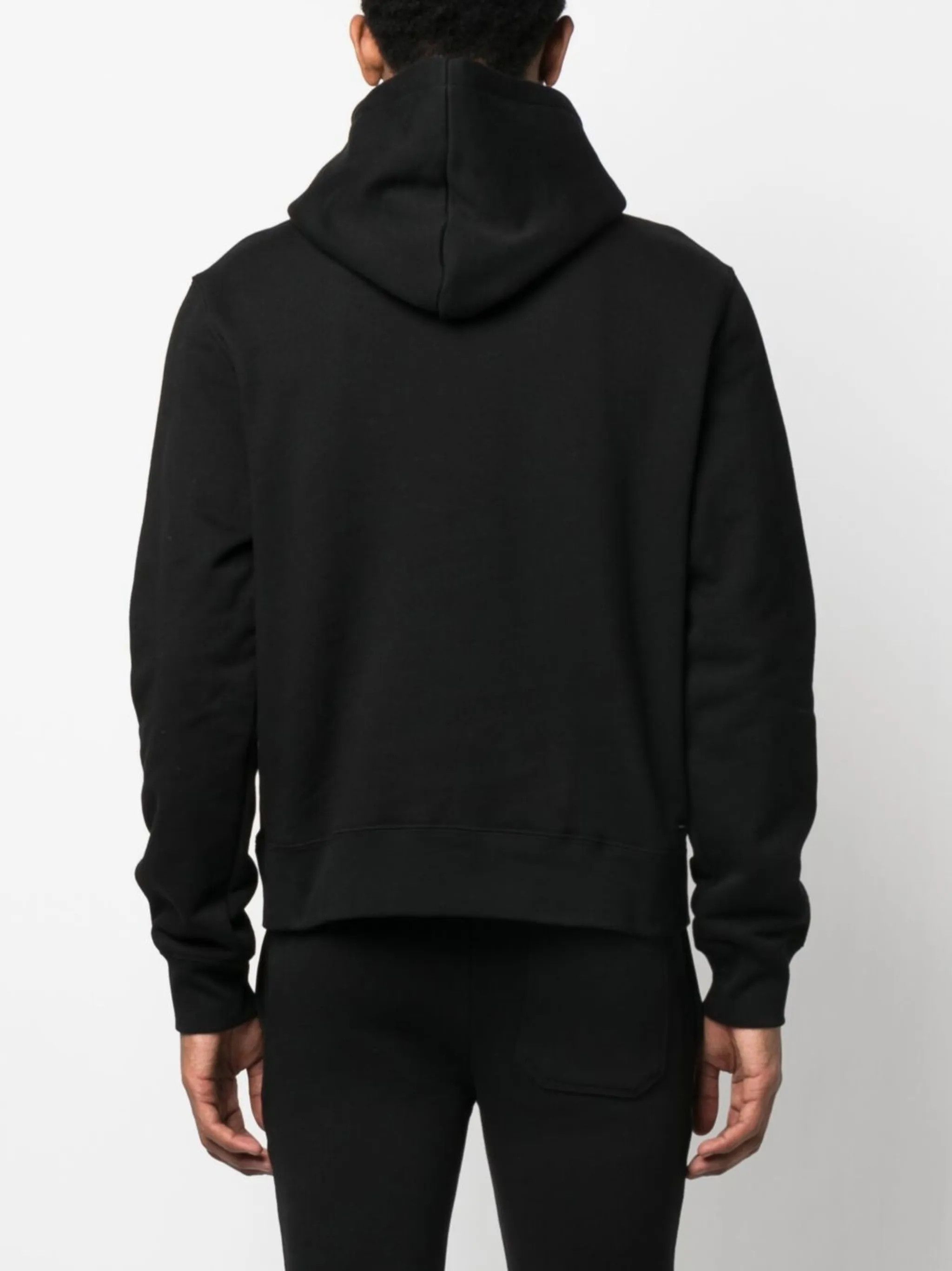 Amiri o1gr1nt0426 Micro MA Bar Hoodie in Black Size US M / EU 48-50 / 2 - 4 Thumbnail