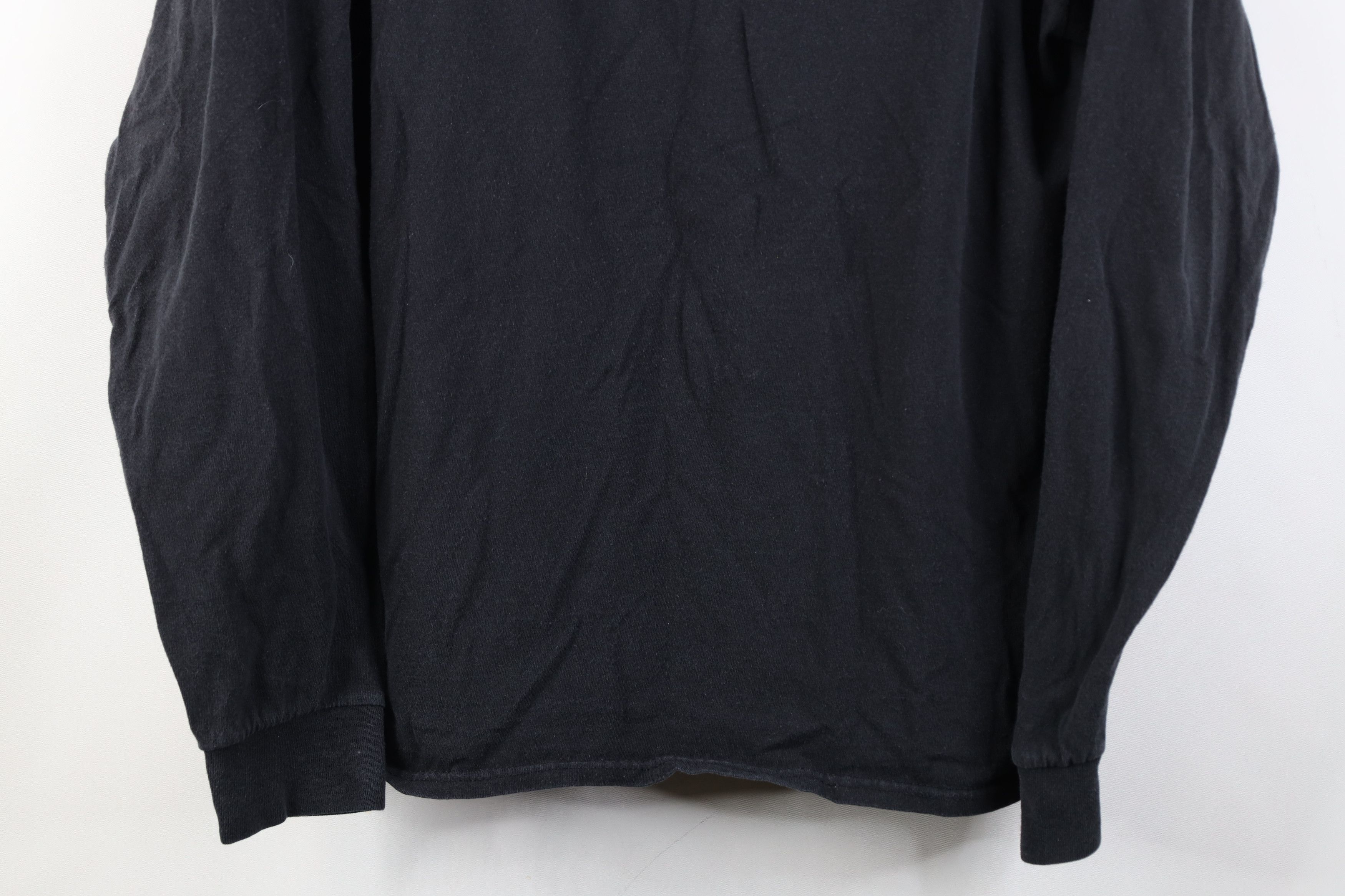 Vintage Vintage 90s Y2K Streetwear Long Sleeve T-Shirt Black Cotton Size US L / EU 52-54 / 3 - 3 Thumbnail