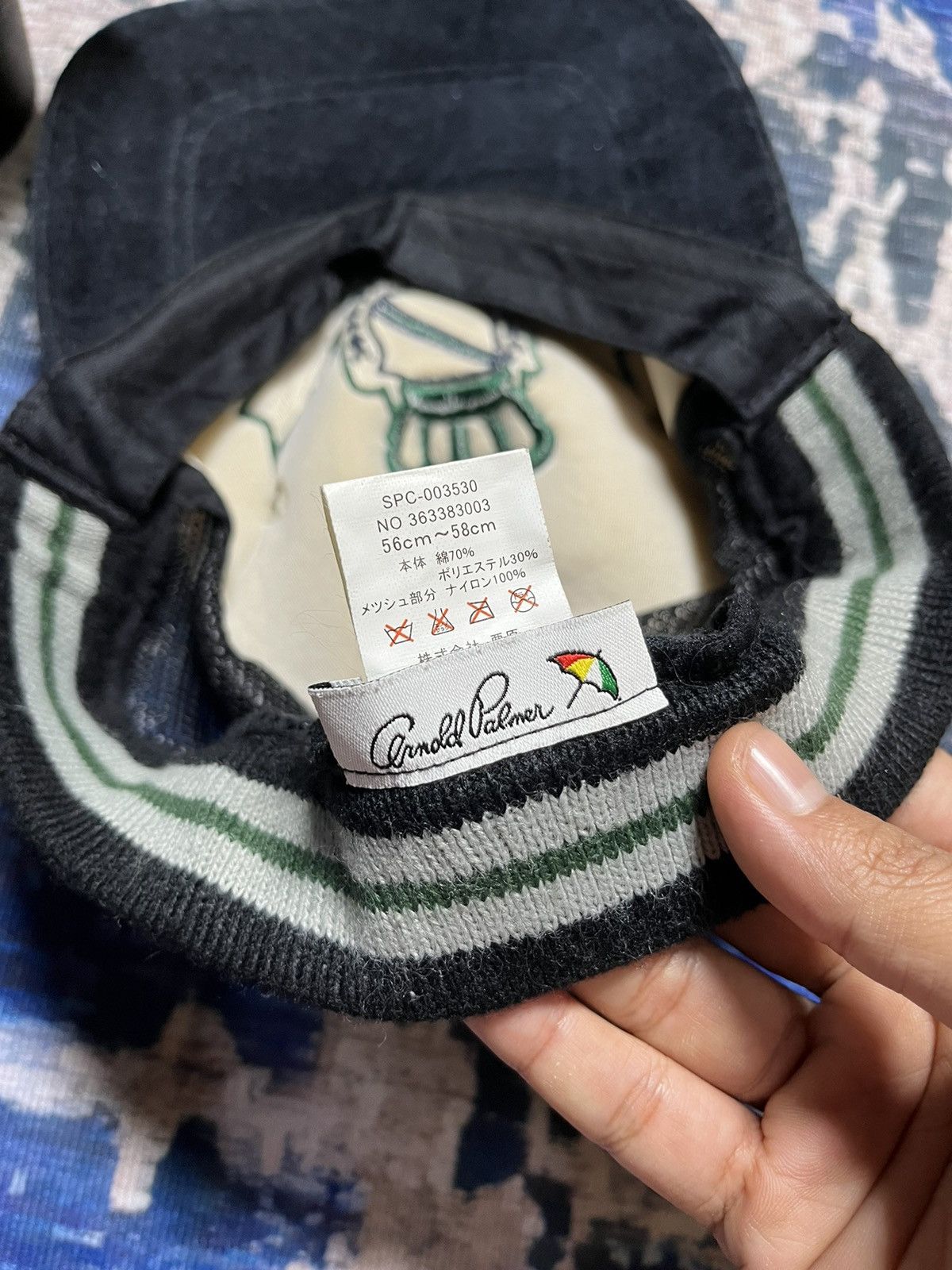 Vintage 🔥Vintage Arnold Palmer Velvet Trucker Hats Size ONE SIZE - 8 Thumbnail