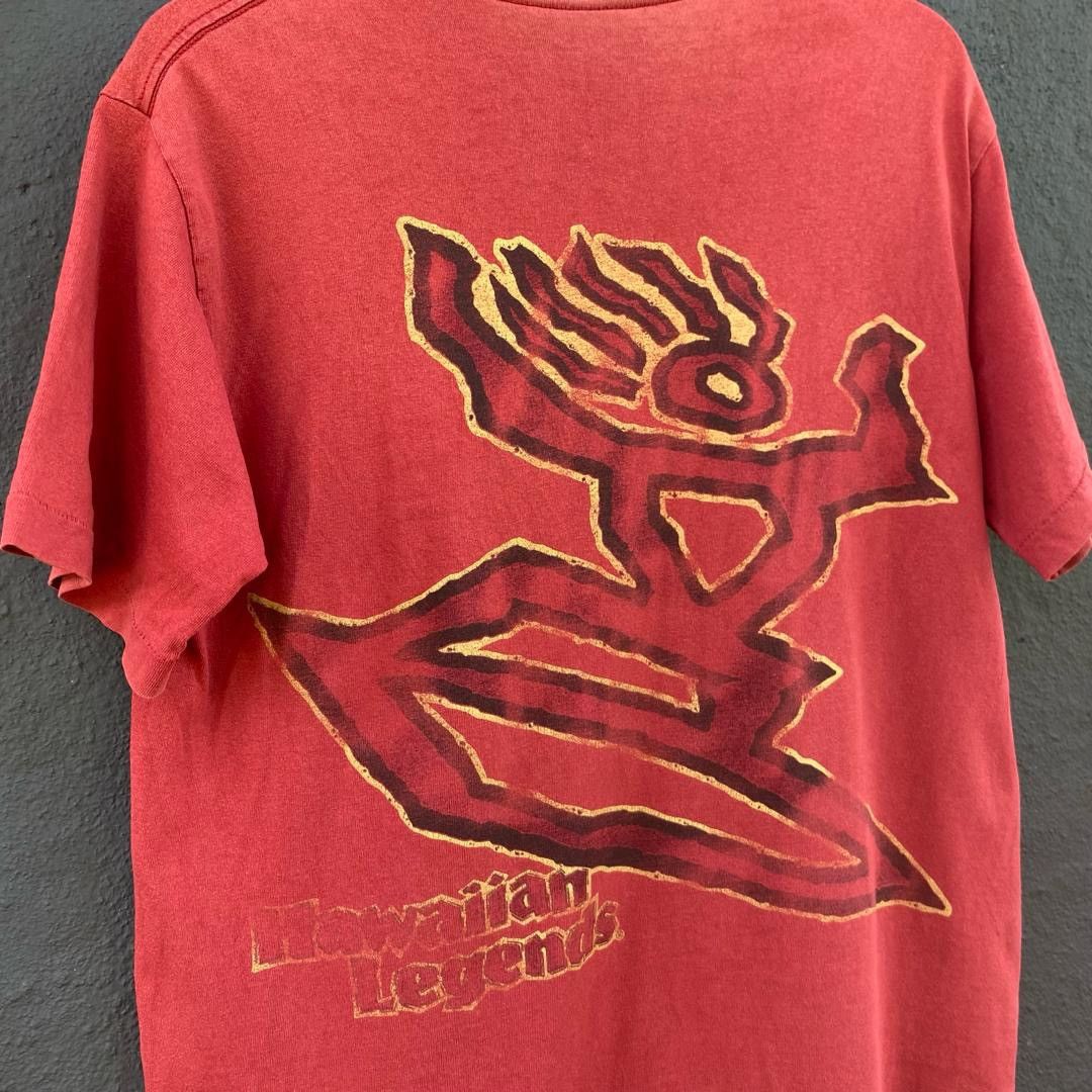 Vintage Thrashed faded hawaiian legends surf tee Size US M / EU 48-50 / 2 - 2 Thumbnail