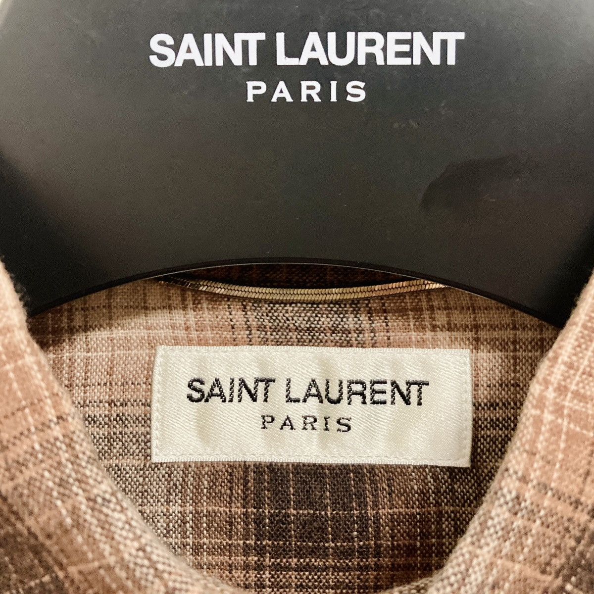 Saint Laurent Paris SAINT LAURENT PARIS BY HEDI SLIMANE 15AW WOOL WESTERN SHIRT Size US S / EU 44-46 / 1 - 3 Thumbnail