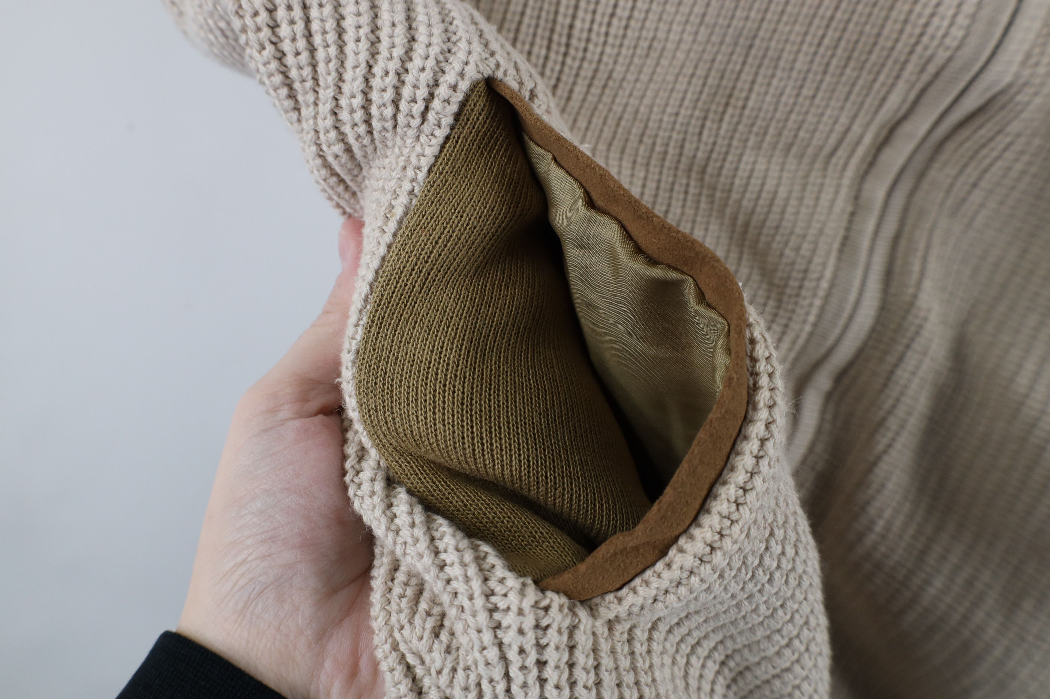 Orvis × Vintage Vintage Orvis Suede Trim Ribbed Knit Sweater Vest Jacket Size US XXL / EU 58 / 5 - 8 Thumbnail