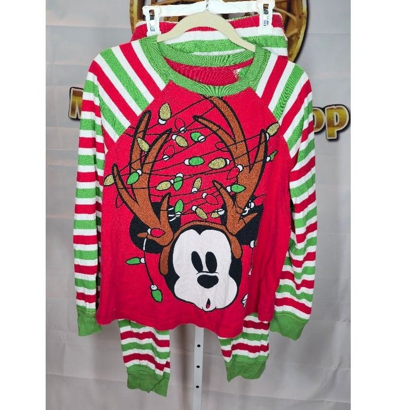 Disney Disney Mickey Mouse Christmas Pajama Set Size Medium 2-Piece Size 34" / US 12 / IT 48 - 1 Thumbnail