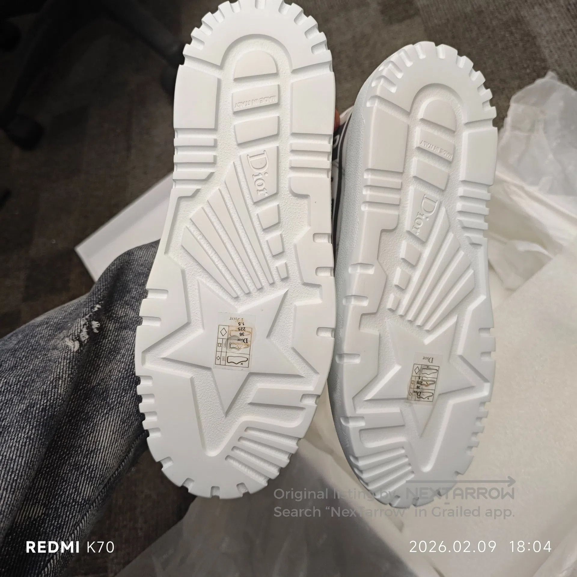 Dior Dior Valentine's Day limited edition white shell board sho Size US 5.5 / IT 35.5 - 4 Thumbnail