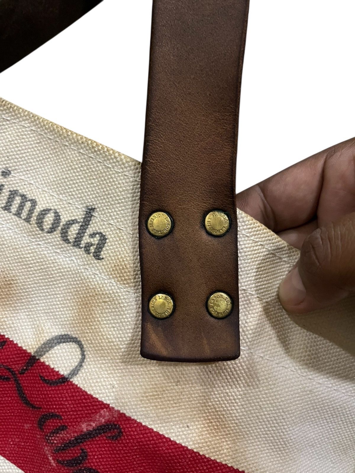 Japanese Brand vintage THE SUPERIOR LABOUR JPN CANVAS LEATHER SHOULDER BAG Size ONE SIZE - 10 Thumbnail
