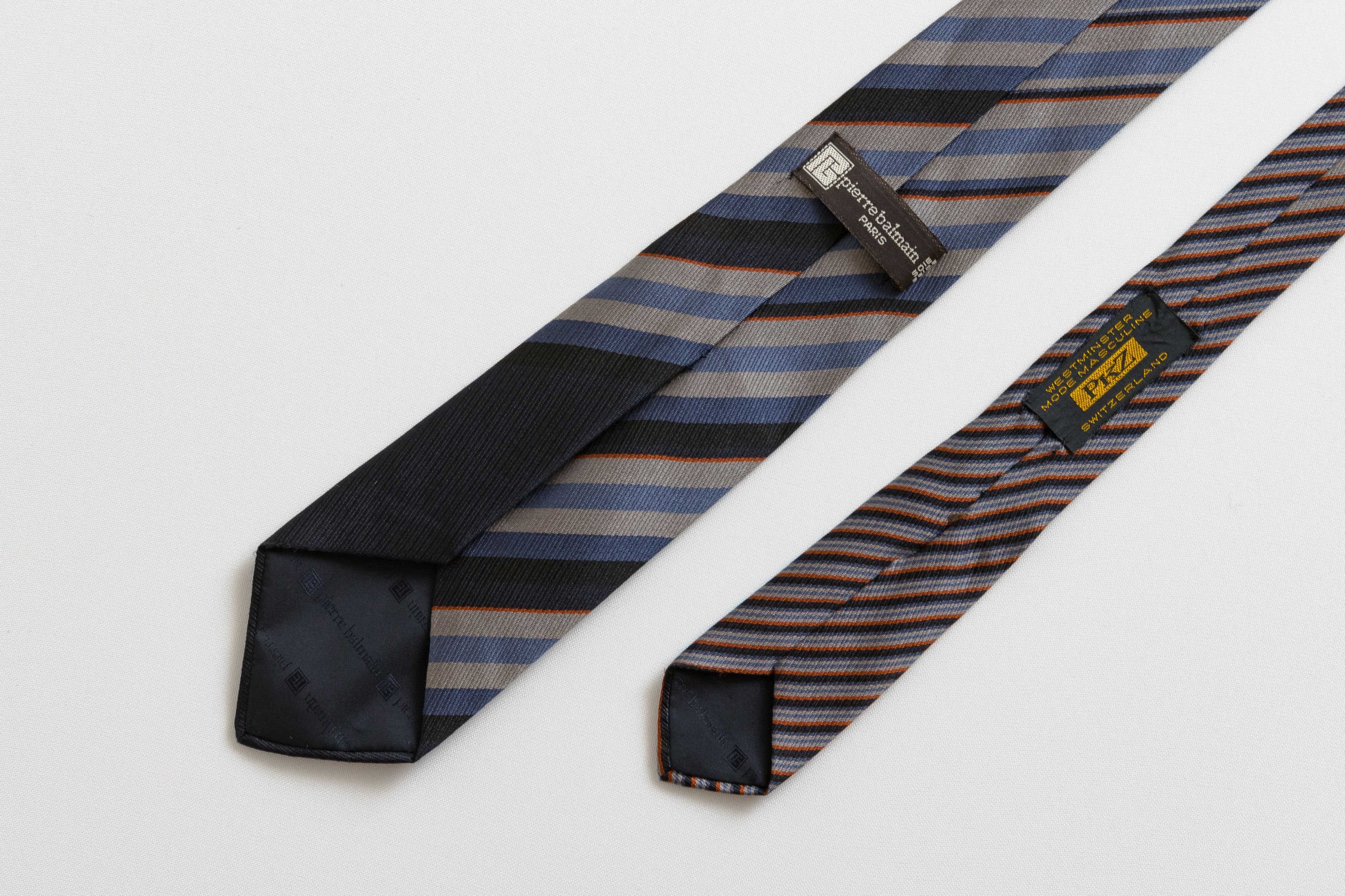 Pierre Balmain PIERRE BALMAIN Tie 100% silk necktie retro silk tie 060 Size ONE SIZE - 5 Thumbnail
