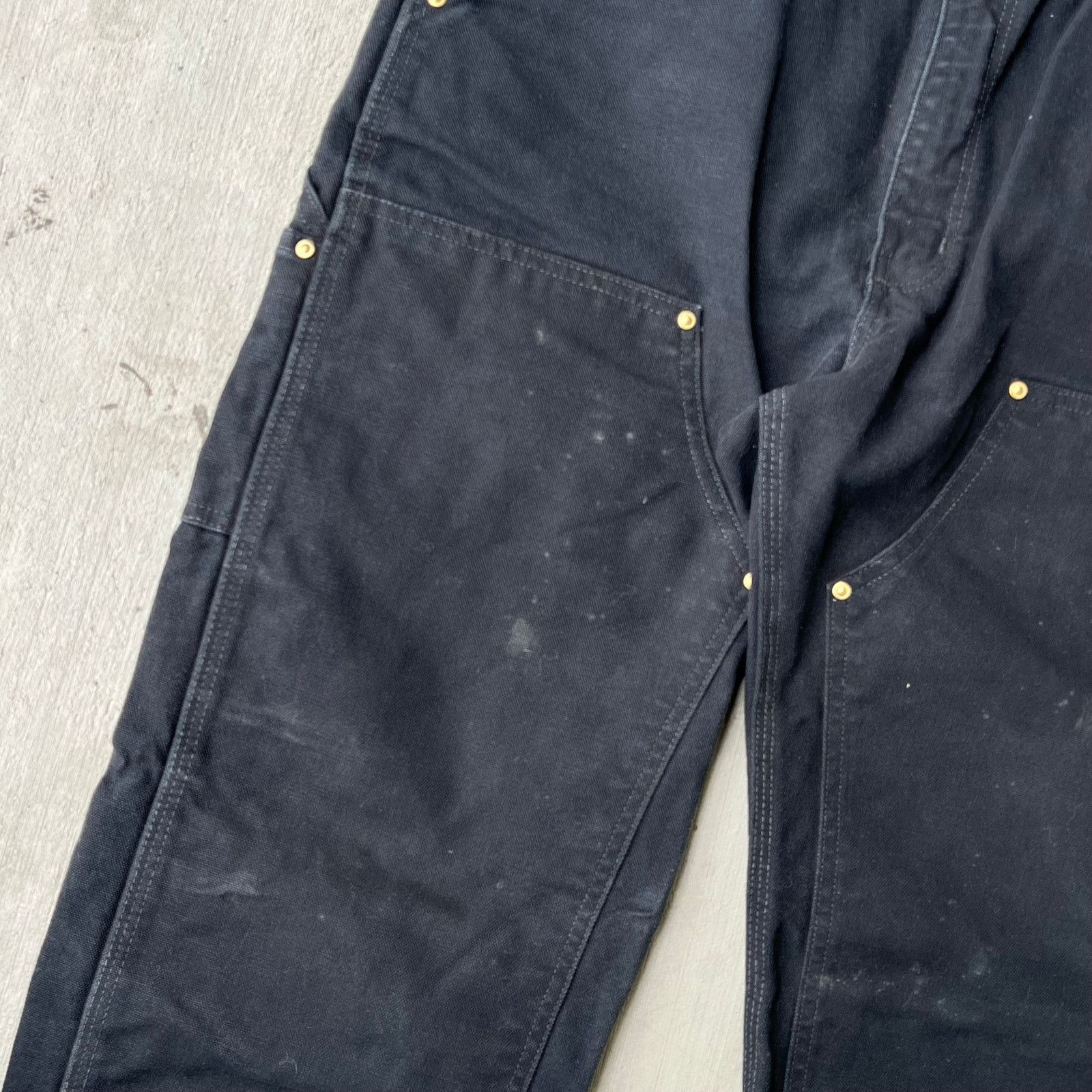 Carhartt × Vintage Carhartt black double knee work wear carpenter pants Size US 34 / EU 50 - 8 Thumbnail