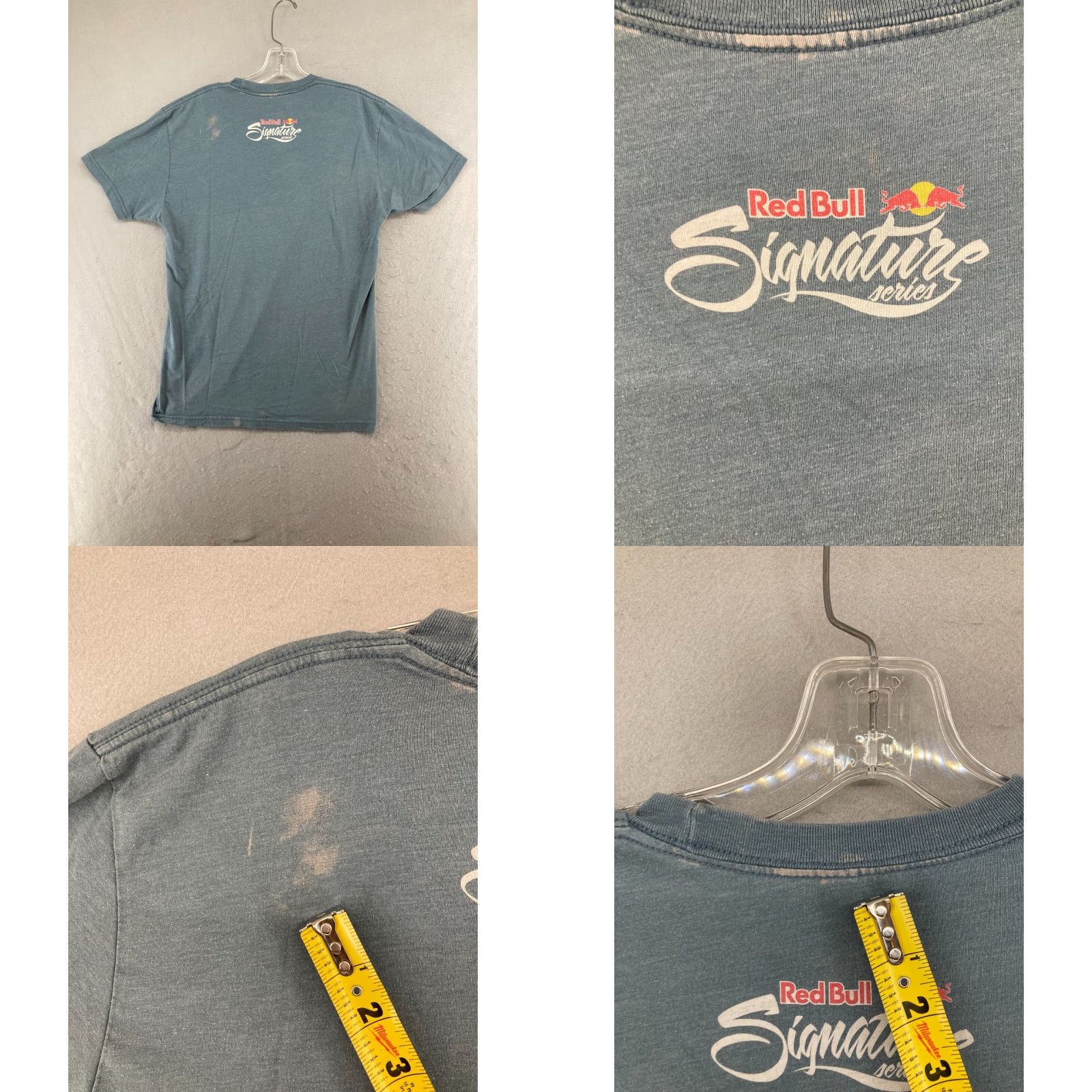 Vintage Red Bull Mens Promo Tee M Blue Crew Neck Cotton Blend Jersey Shirt Men Size US M / EU 48-50 / 2 - 8 Thumbnail