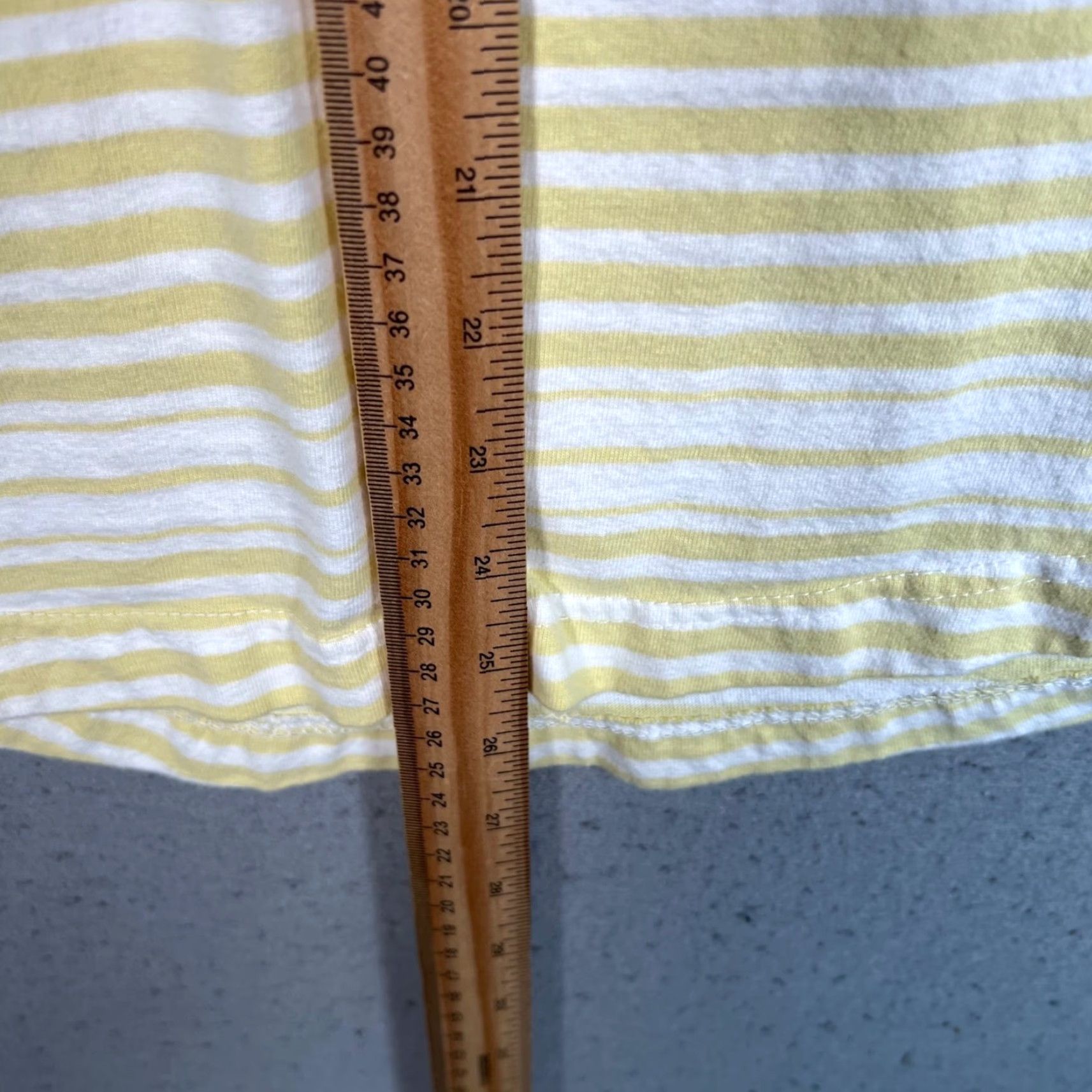 CLOT Standard Cloth Men T-Shirt Crew Neck Short Sleeve Yellow White Striped Adult Small (S) Cotton Size US S / EU 44-46 / 1 - 7 Thumbnail