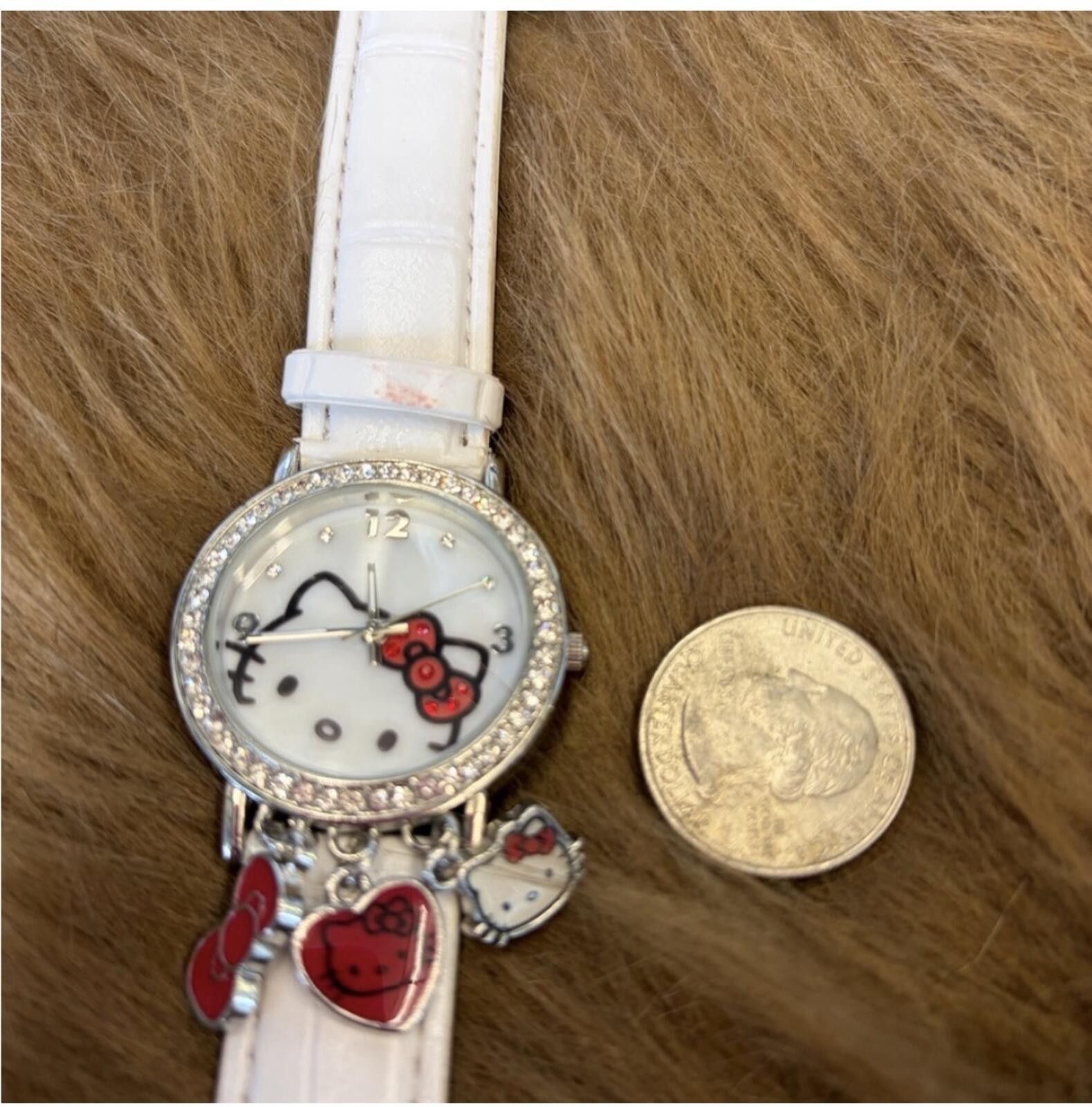 Other Sanrio White Watch with Hello Kitty Charms Size ONE SIZE - 3 Thumbnail