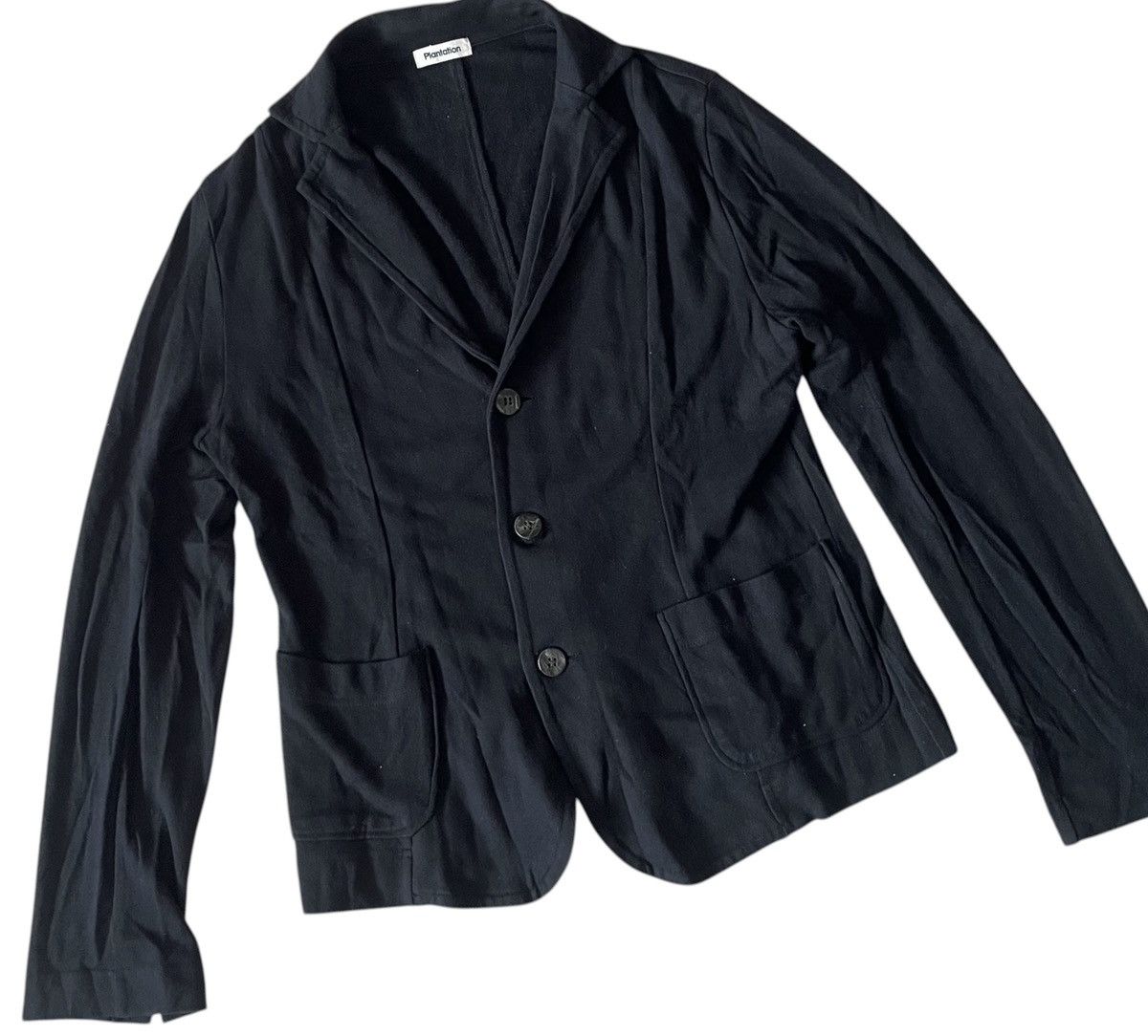 Issey Miyake Vintage Issey miyake plantation black cotton blazer Size US M / EU 48-50 / 2 - 2 Thumbnail