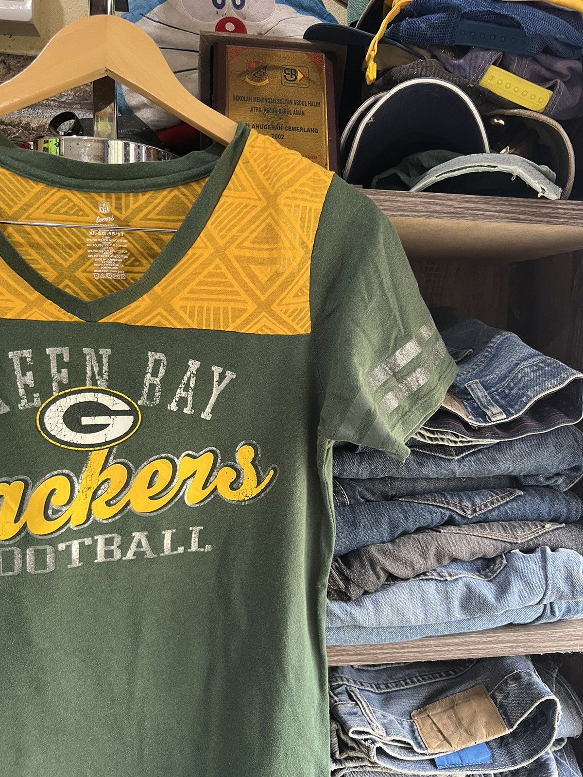 NFL 🔥NFL Green Bay Packers V Neck Tees Size US S / EU 44-46 / 1 - 5 Thumbnail