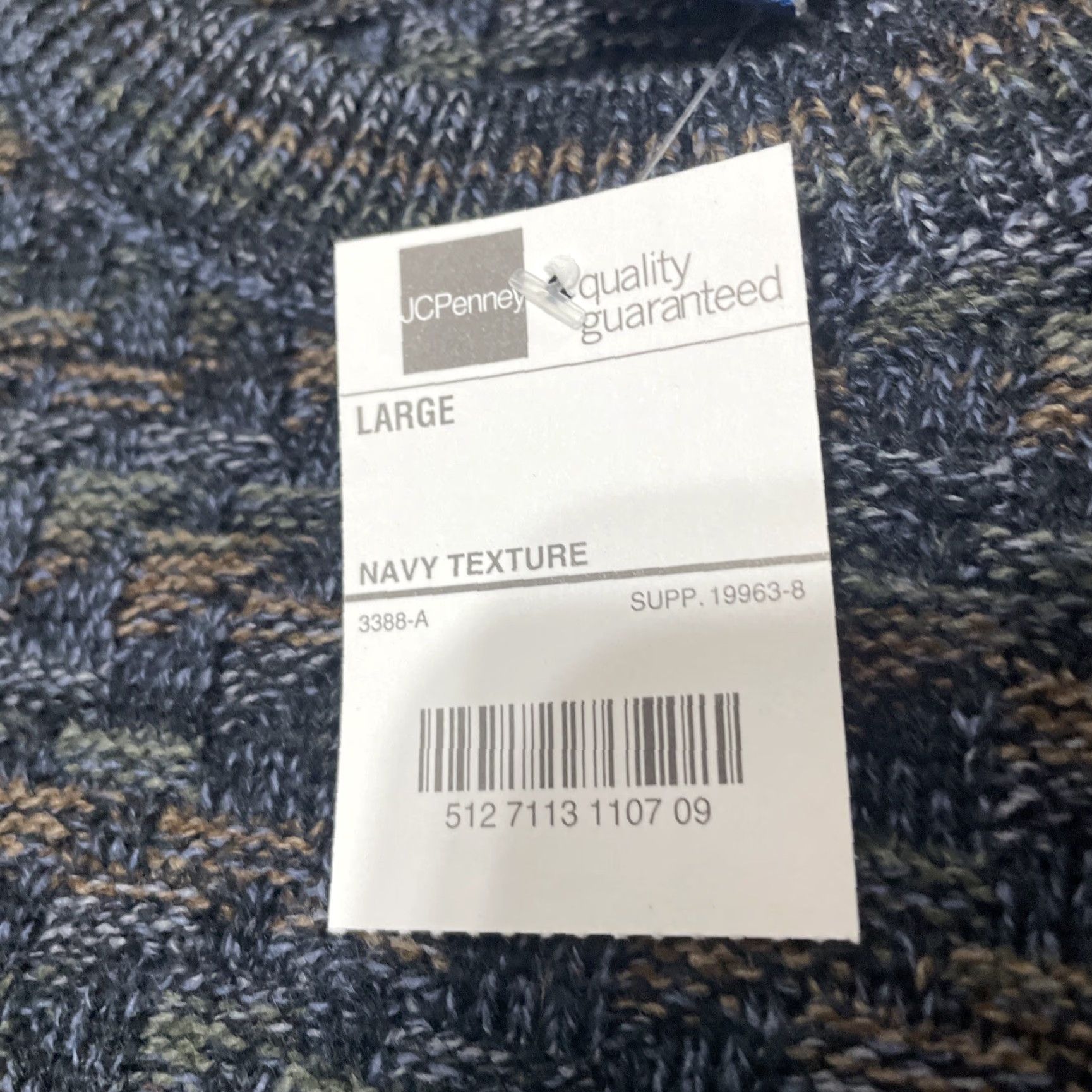Etro VINTAGE Towncraft Sweater Men L Navy Texture Retro Y2k Streetwear Preppy New Deadstock Pullover Knit Crew Neck Long Sleeve Blue Mens Sweater Size US L / EU 52-54 / 3 - 5 Thumbnail