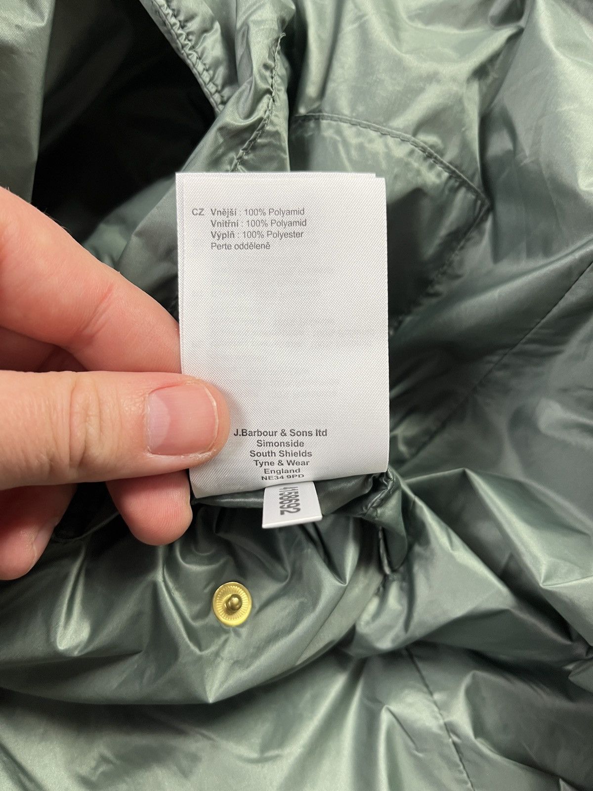 Barbour Barbour International Quilted Jacket Green Biker Style UK16 Size XL / US 12-14 / IT 48-50 - 10 Thumbnail