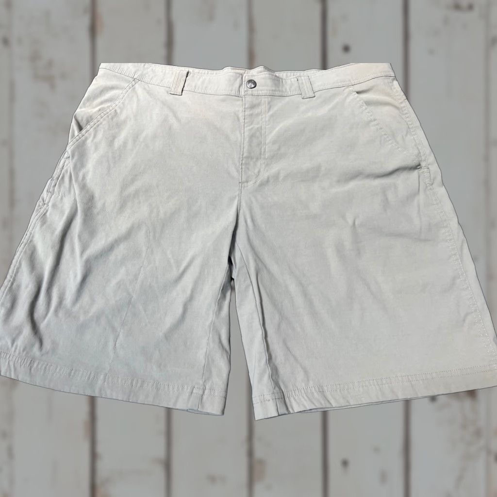 Vintage Columbia Cargo Shorts Mens 40 Beige Nylon Cotton Hiking Fishing Multi-Pocket Summer Ventilated UV Protection 10 Inseam Regular Size US 40 / EU 56 - 1 Thumbnail