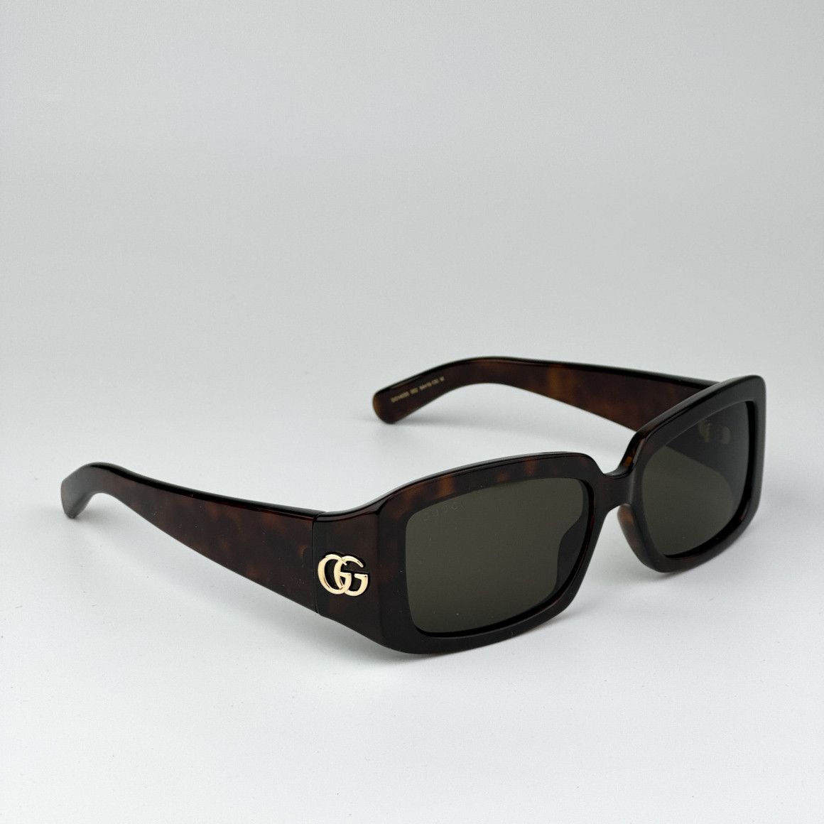 Gucci NEW Gucci GG1403S 002 Brown Unisex Rectangle Sunglasses Size ONE SIZE - 5 Thumbnail