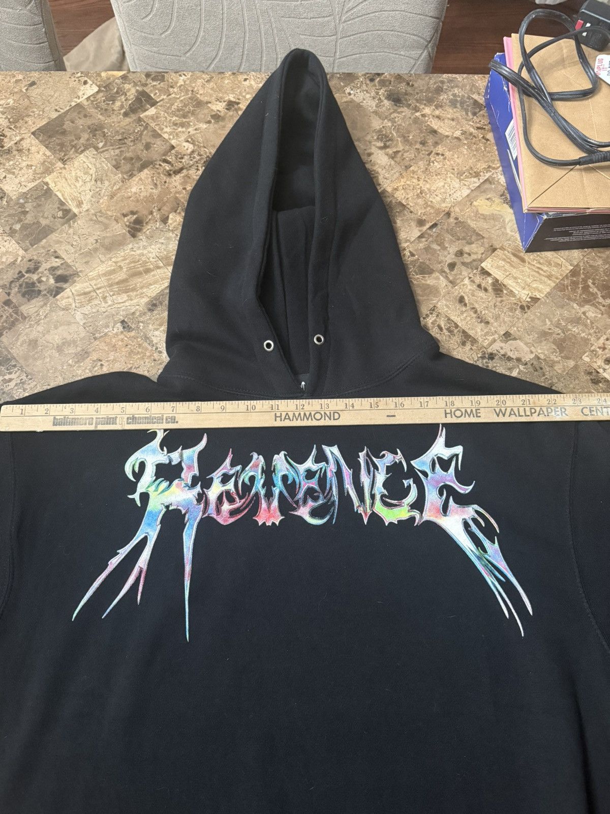 Revenge FUCK VETEMENTS CROPPED HOODIE BLACK Size US M / EU 48-50 / 2 - 8 Thumbnail