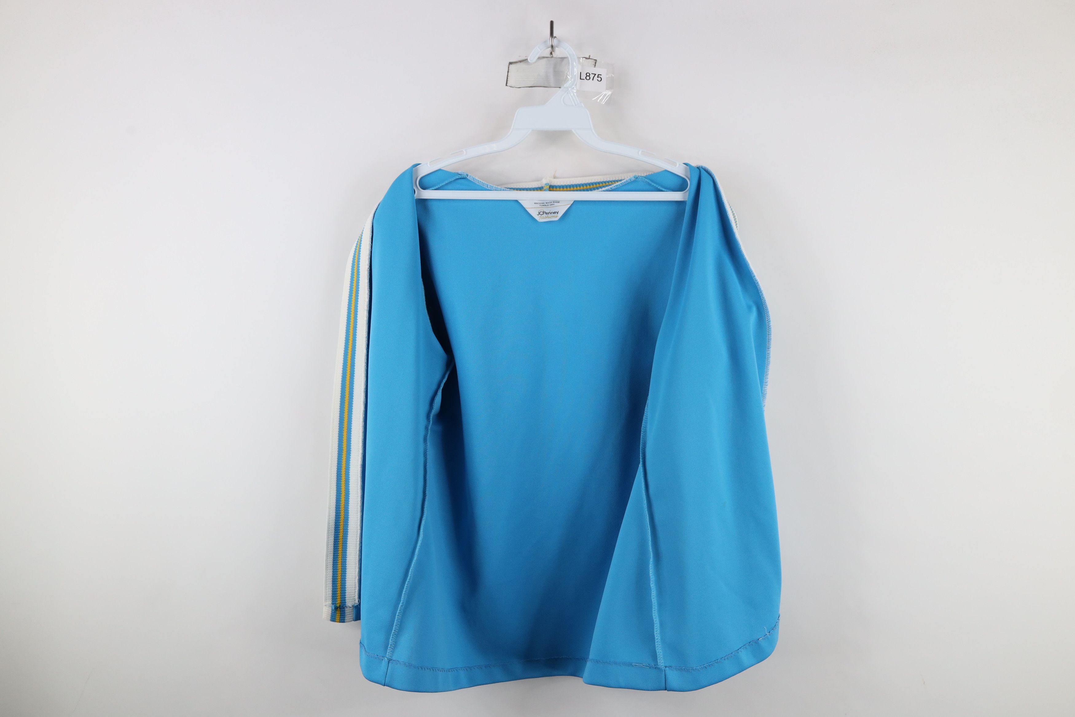 Vintage Vintage 70s Stretwear Striped Open Front Knit Shirt USA Size M / US 6-8 / IT 42-44 - 8 Thumbnail