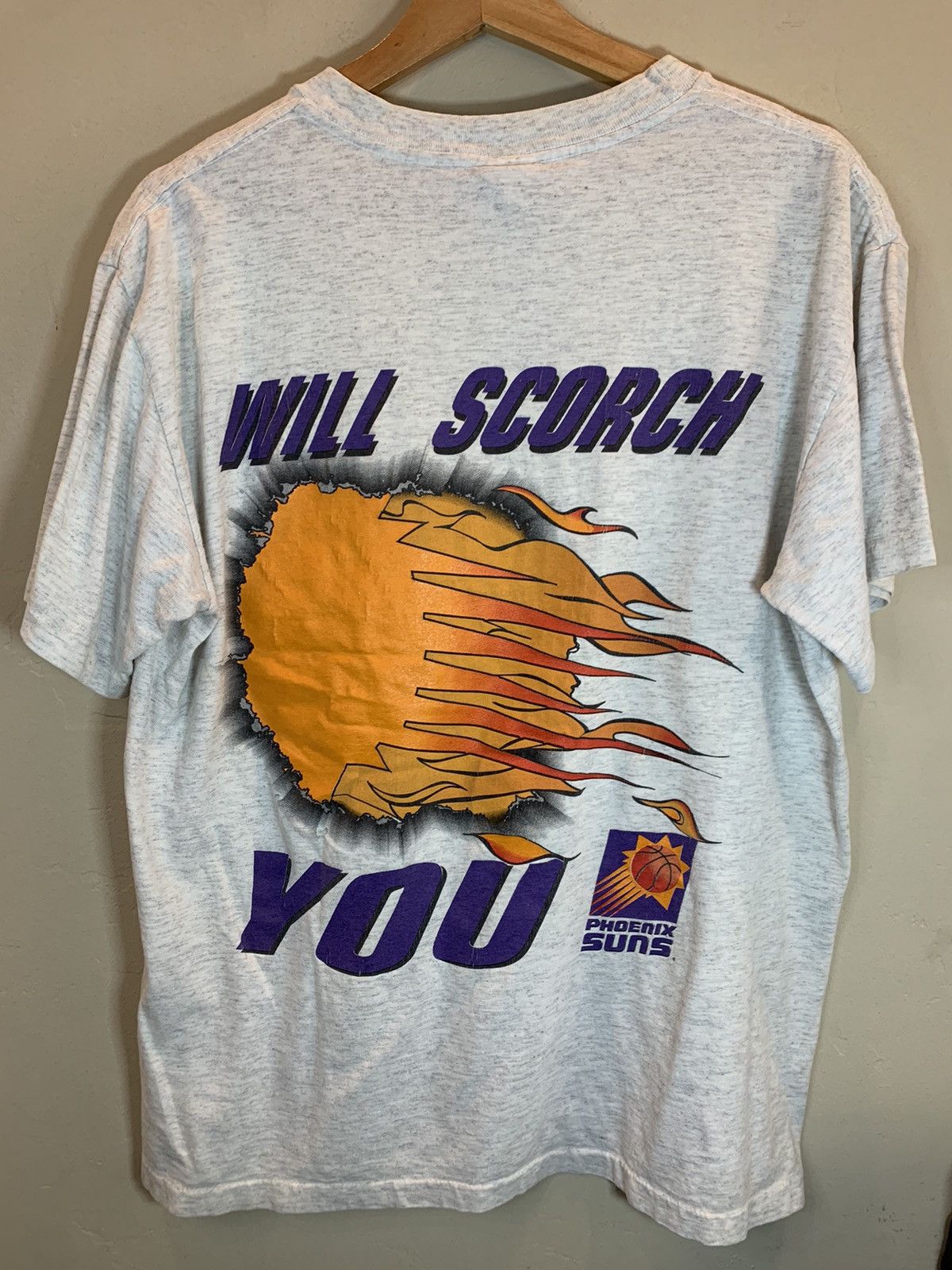 NBA × Nutmeg × Vintage *RARE* Vintage Phoenix Suns Breakthrough Nutmeg NBA T-Shirt Size US L / EU 52-54 / 3 - 2 Thumbnail