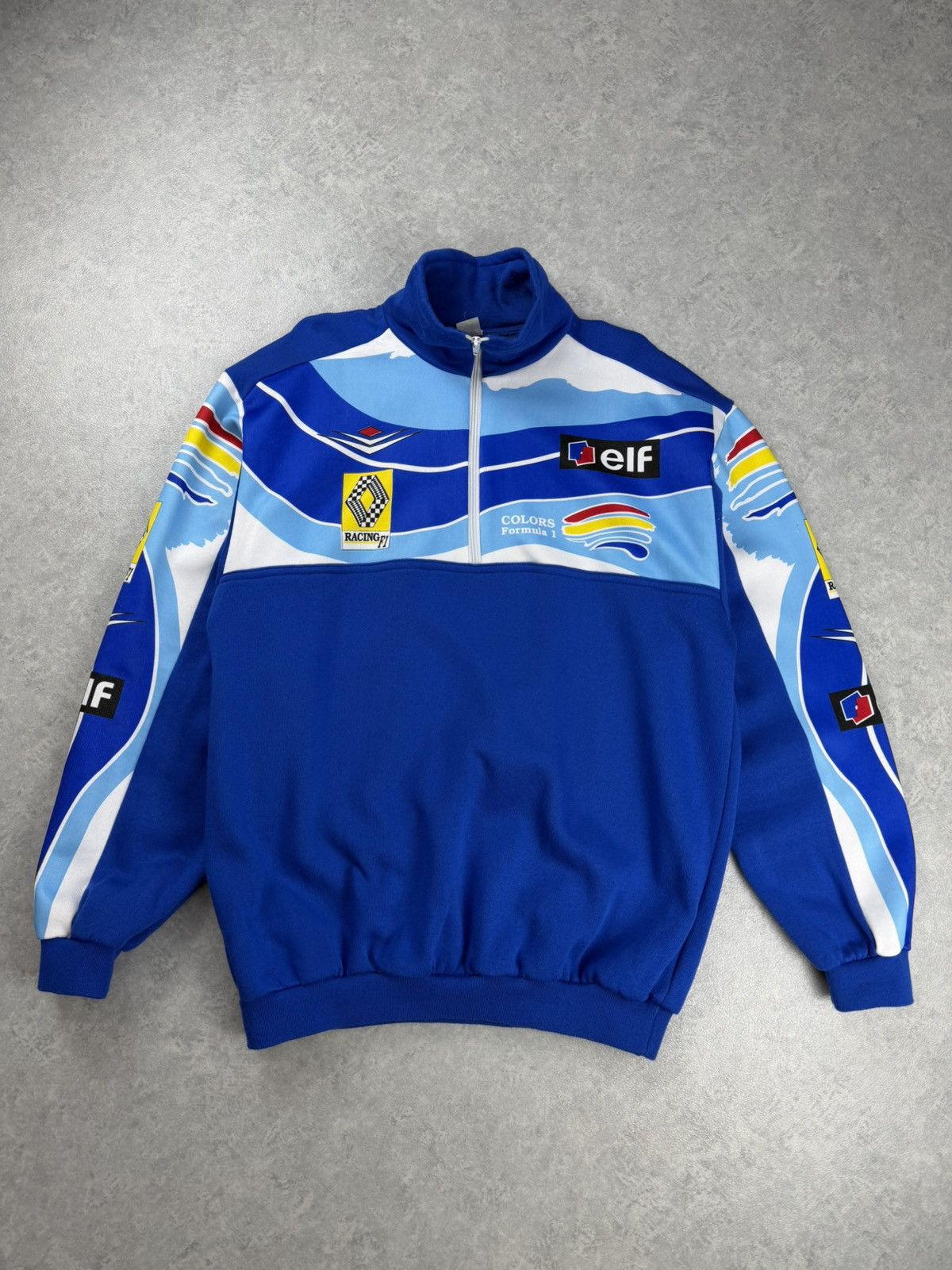 Other Vintage Renault F1 Racing Elf Formula 1 Sweatshirt Pullover Size US XXL / EU 58 / 5 - 2 Thumbnail