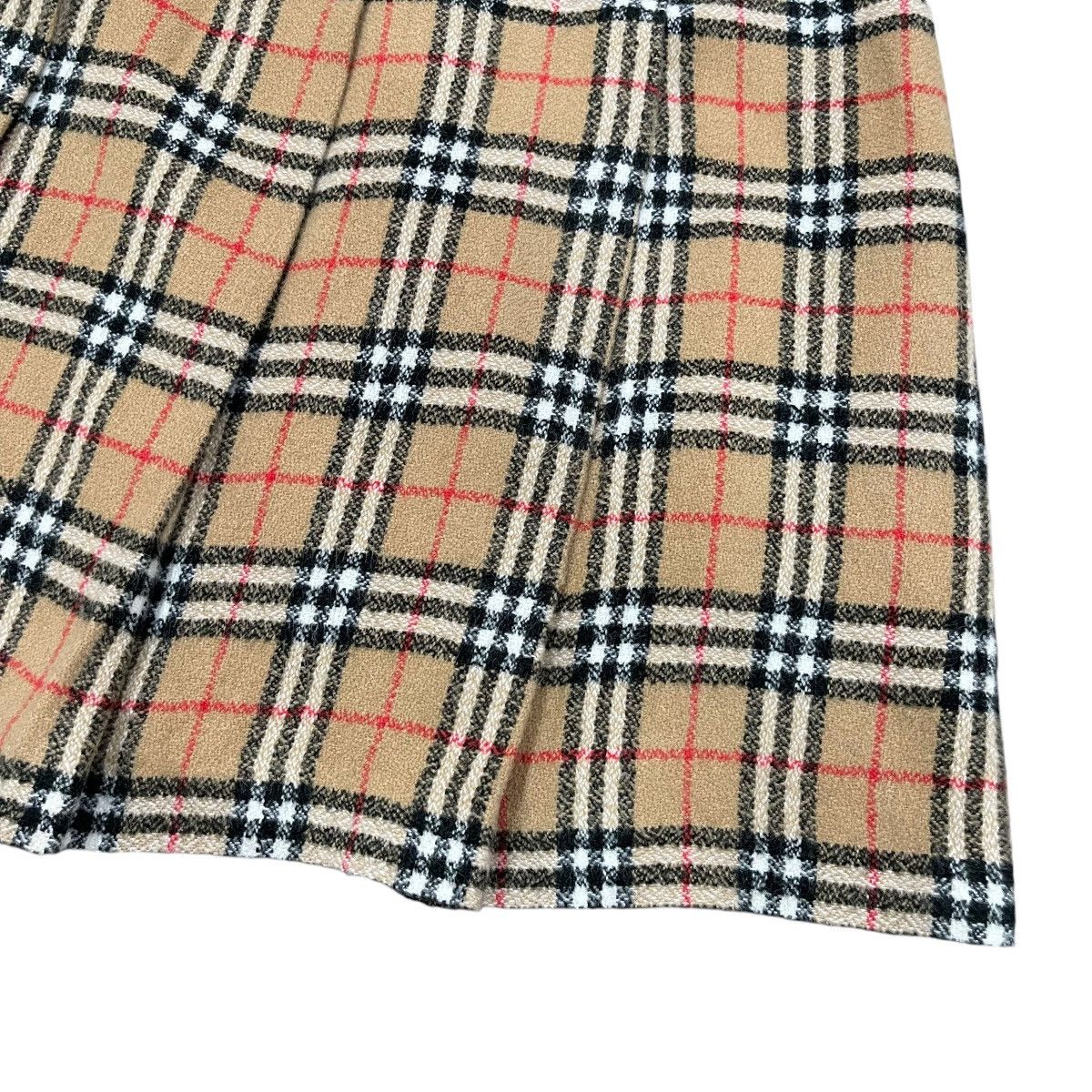 Burberry × Burberry Prorsum Burberrys Made in England Nova Check LambsWool Mini Skirt Size 26" / US 2 / IT 38 - 10 Thumbnail