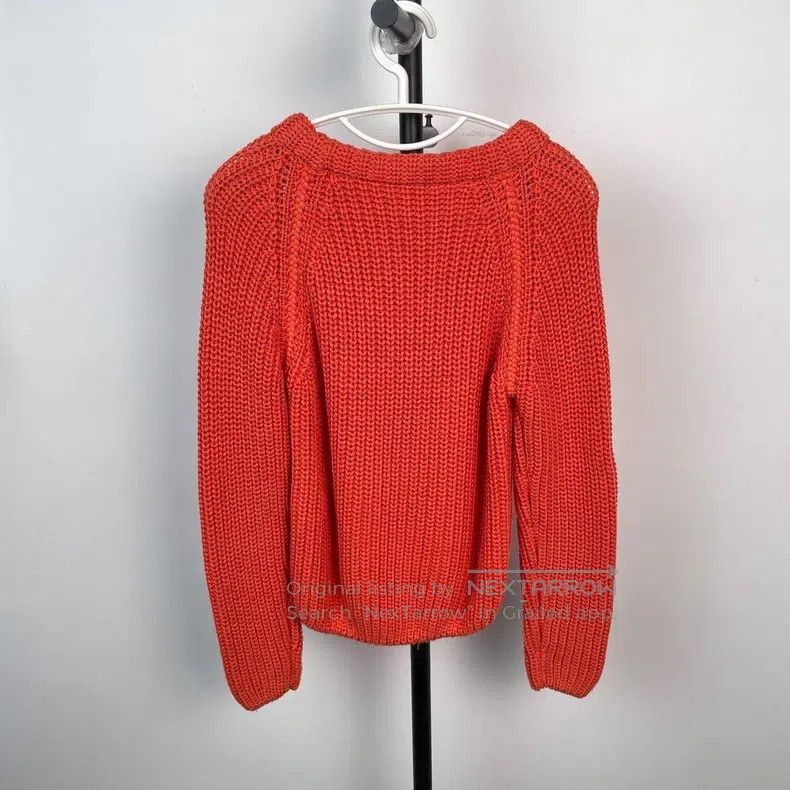 Hermes Hermes Knit Long Sleeve Short Sweater, Orange Size XS / US 0-2 / IT 36-38 - 2 Thumbnail