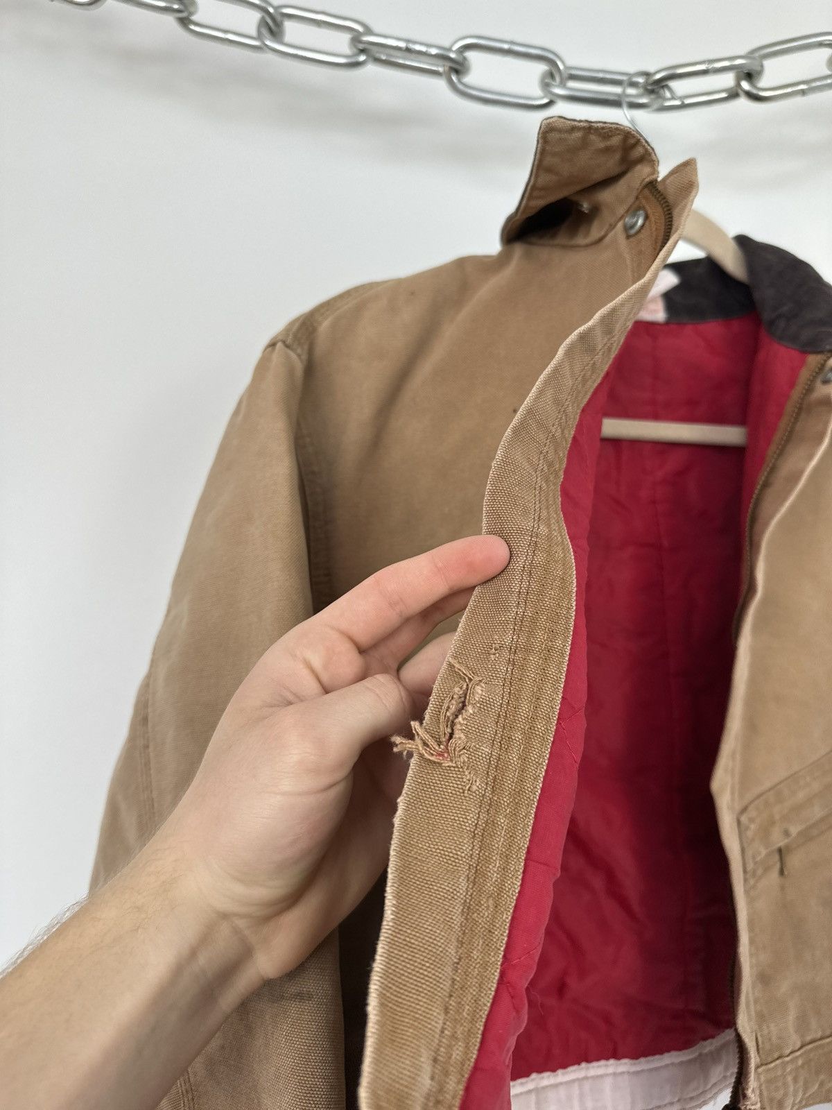 Carhartt Vintage 80s Carhartt USA Cropped Boxy Distressed Rare Jacket Size US S / EU 44-46 / 1 - 19 Thumbnail