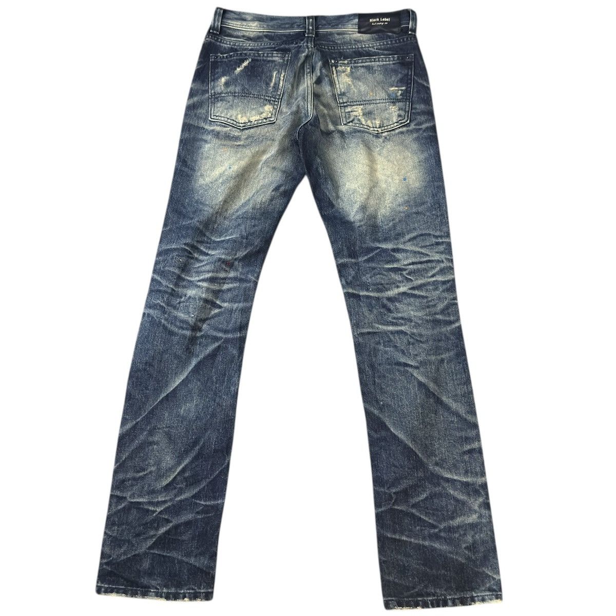 Black Label Distressed Black Label Paint Destroy Denim Jeans Amiri Style Size US 30 / EU 46 - 3 Thumbnail