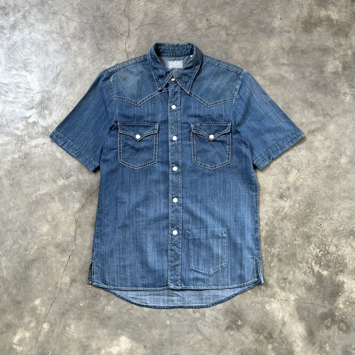 Blue Blue Japan Blue Blue Japan Kapital Style Indigo Denim Western Shirt Size US M / EU 48-50 / 2 - 1 Thumbnail