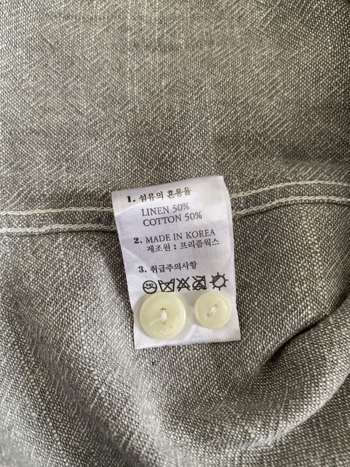 FrizmWORKS Last📦 Frizmworks Linen Half Button Up Shirt Size US L / EU 52-54 / 3 - 8 Thumbnail