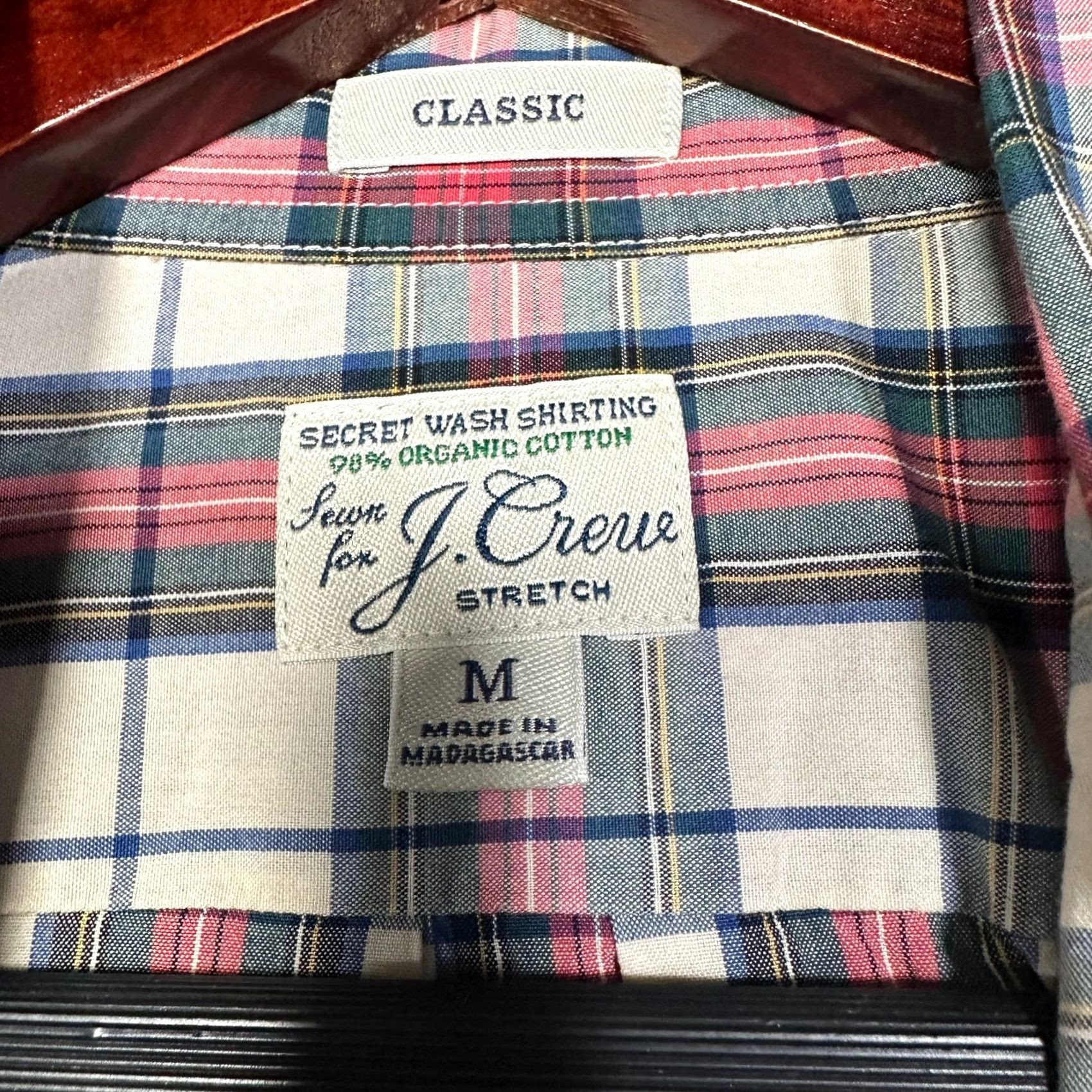 J.Crew VINTAGE J. CREW Shirt Mens M Classic Secret Wash Pocket Button Down Plaid Home Size US M / EU 48-50 / 2 - 4 Thumbnail