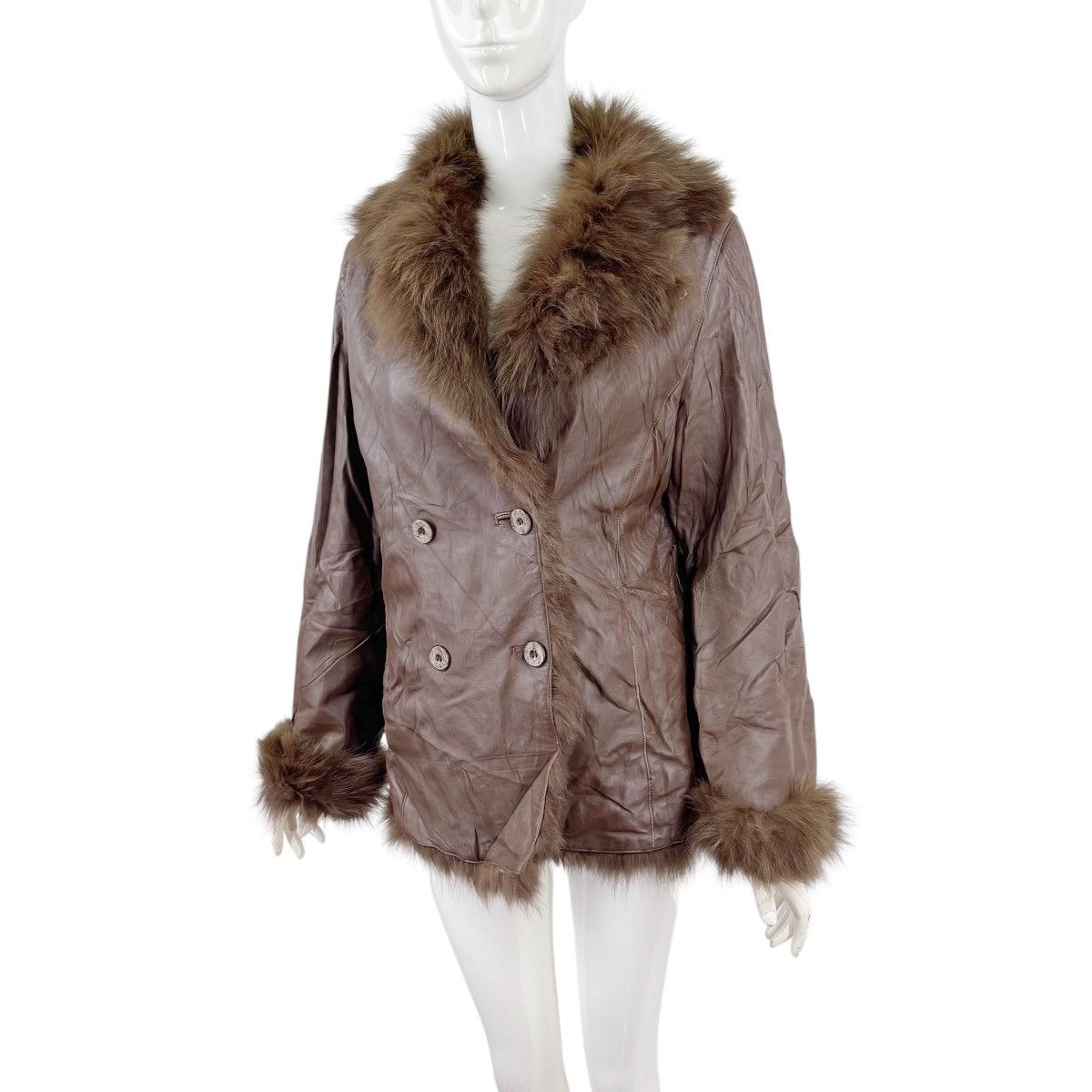 Balmain × Vintage Vintage Balmain Shearling Leather Jacket Size M / US 6-8 / IT 42-44 - 3 Thumbnail