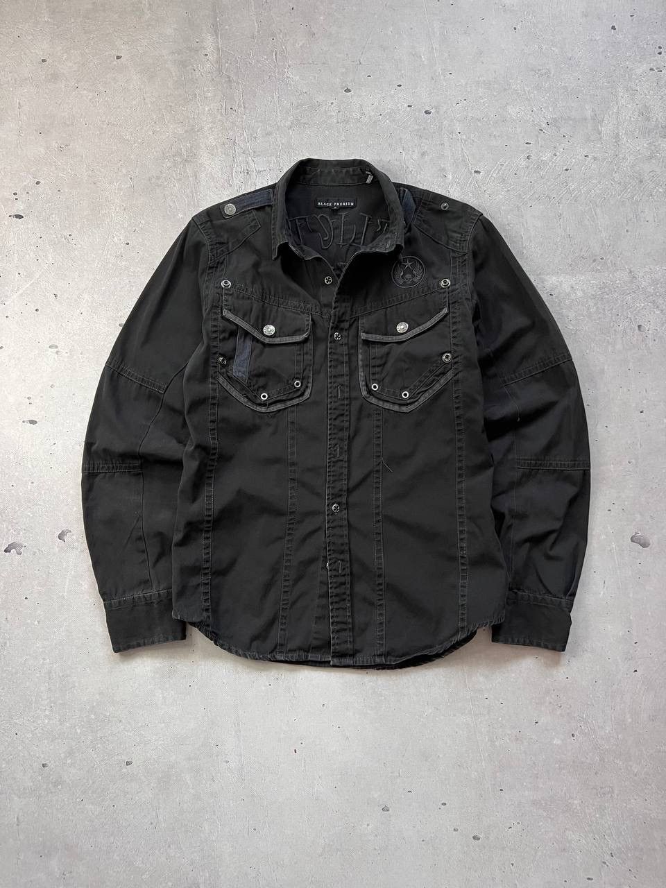 Affliction × Vintage Affliction 73 Live Fast Black Premium Shirt Vintage Y2K Size US S / EU 44-46 / 1 - 1 Thumbnail