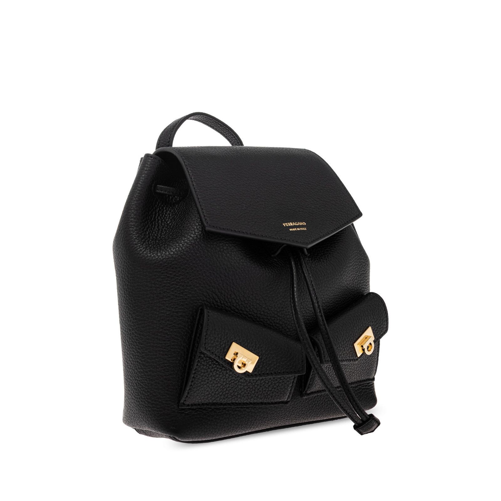 Salvatore Ferragamo FERRAGAMO Multipocket Mini $1250 Black Backpack New & Authen Size ONE SIZE - 3 Thumbnail