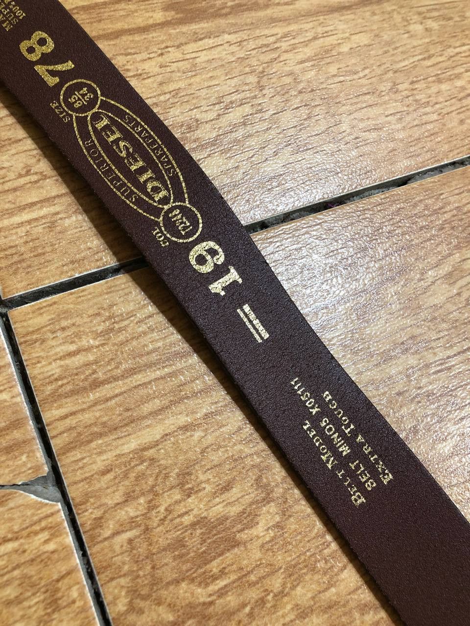 Diesel Vintage DIESEL 1978 Brown Leather Belt Men's Size ONE SIZE - 2 Thumbnail