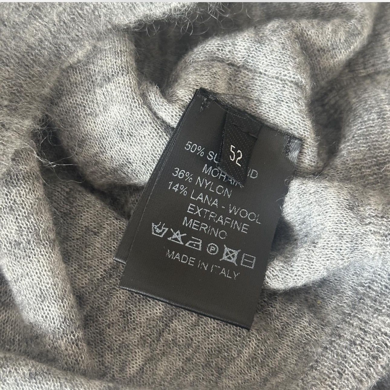 Roberto Collina Grey Roberto Collina Mohair Sweater Size US L / EU 52-54 / 3 - 4 Thumbnail
