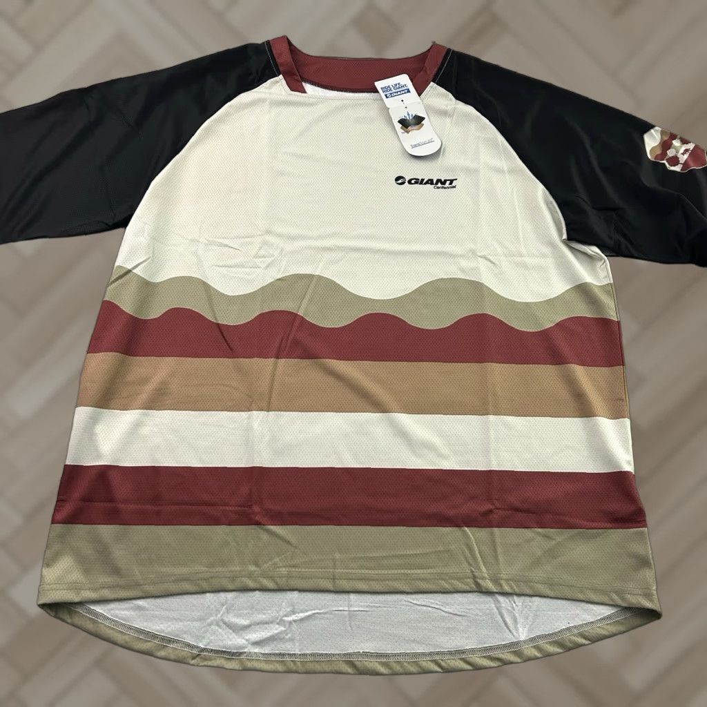 Vintage Giant Transfer Custom Centennial Jersey Shirt 2XL Beige Mens Short Sleeve Size US XXL / EU 58 / 5 - 1 Thumbnail