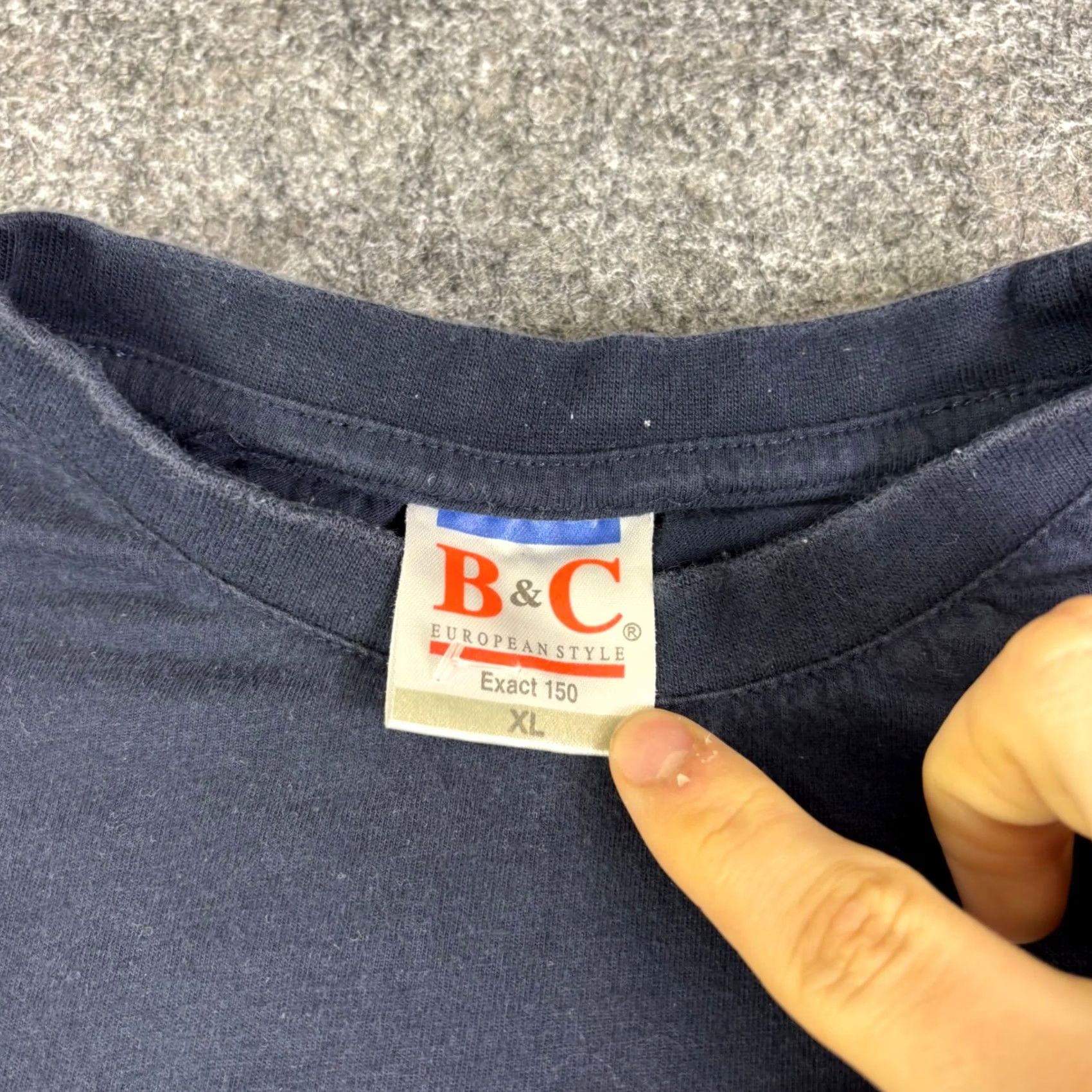 Vintage B&C T-Shirt Mens XL Navy Blue Graphic Amsterdam Traffic Signs 90s Size US XL / EU 56 / 4 - 5 Thumbnail