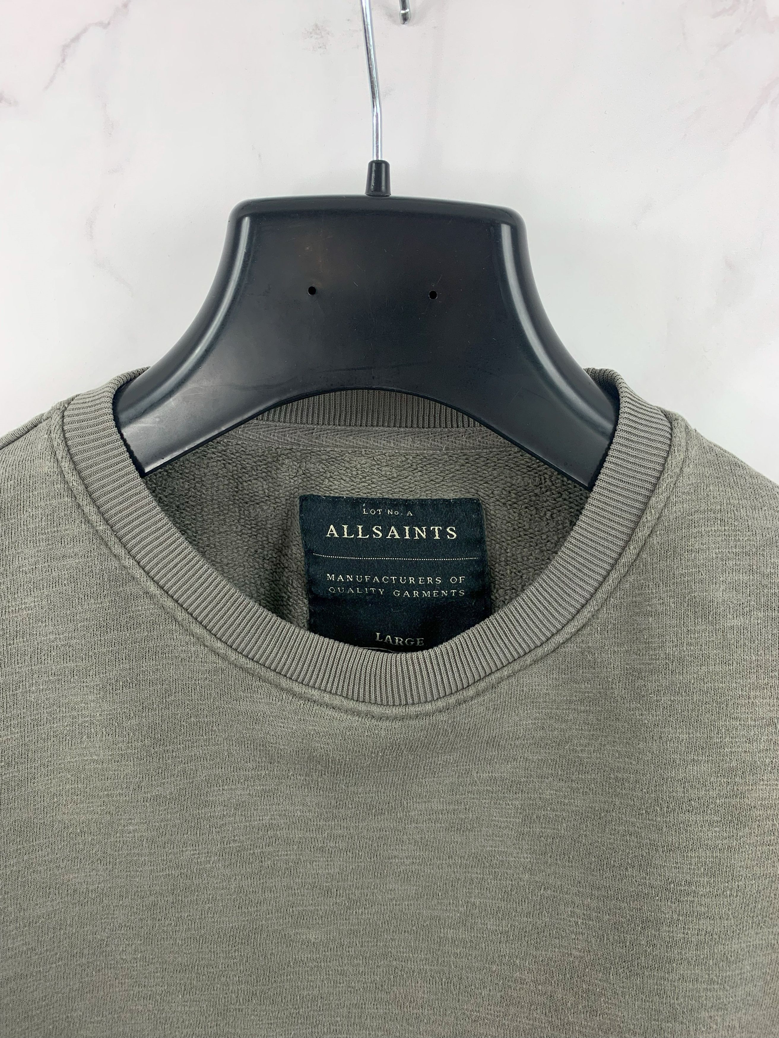 Allsaints Allsaints Griffin Crew Sweatshirt Zip Pockets Size L Size US L / EU 52-54 / 3 - 12 Thumbnail