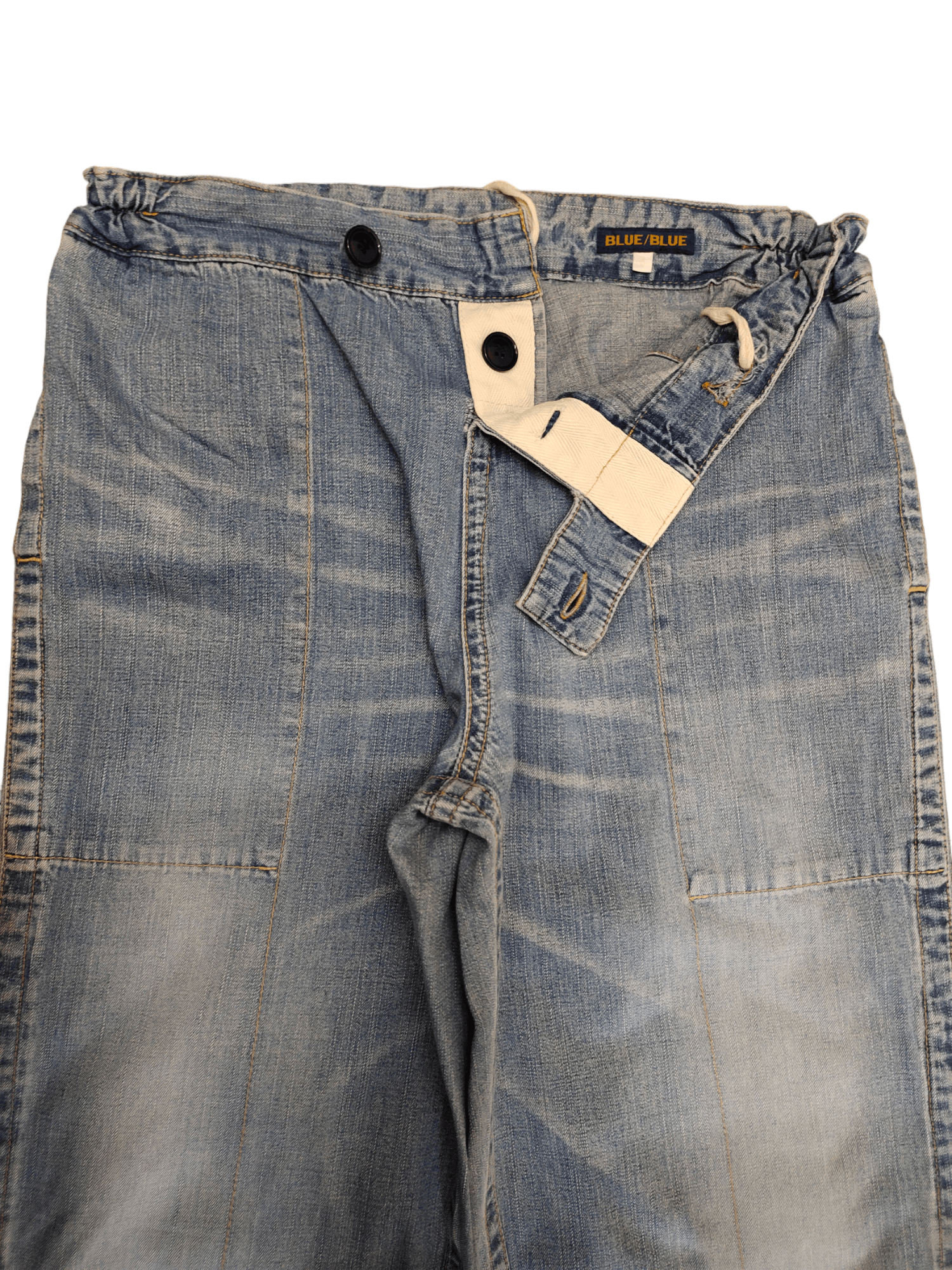 Blue Blue Japan Vintage 90s Blue Blue Japan Loose Wide Leg Denim Pants Size US 30 / EU 46 - 9 Thumbnail
