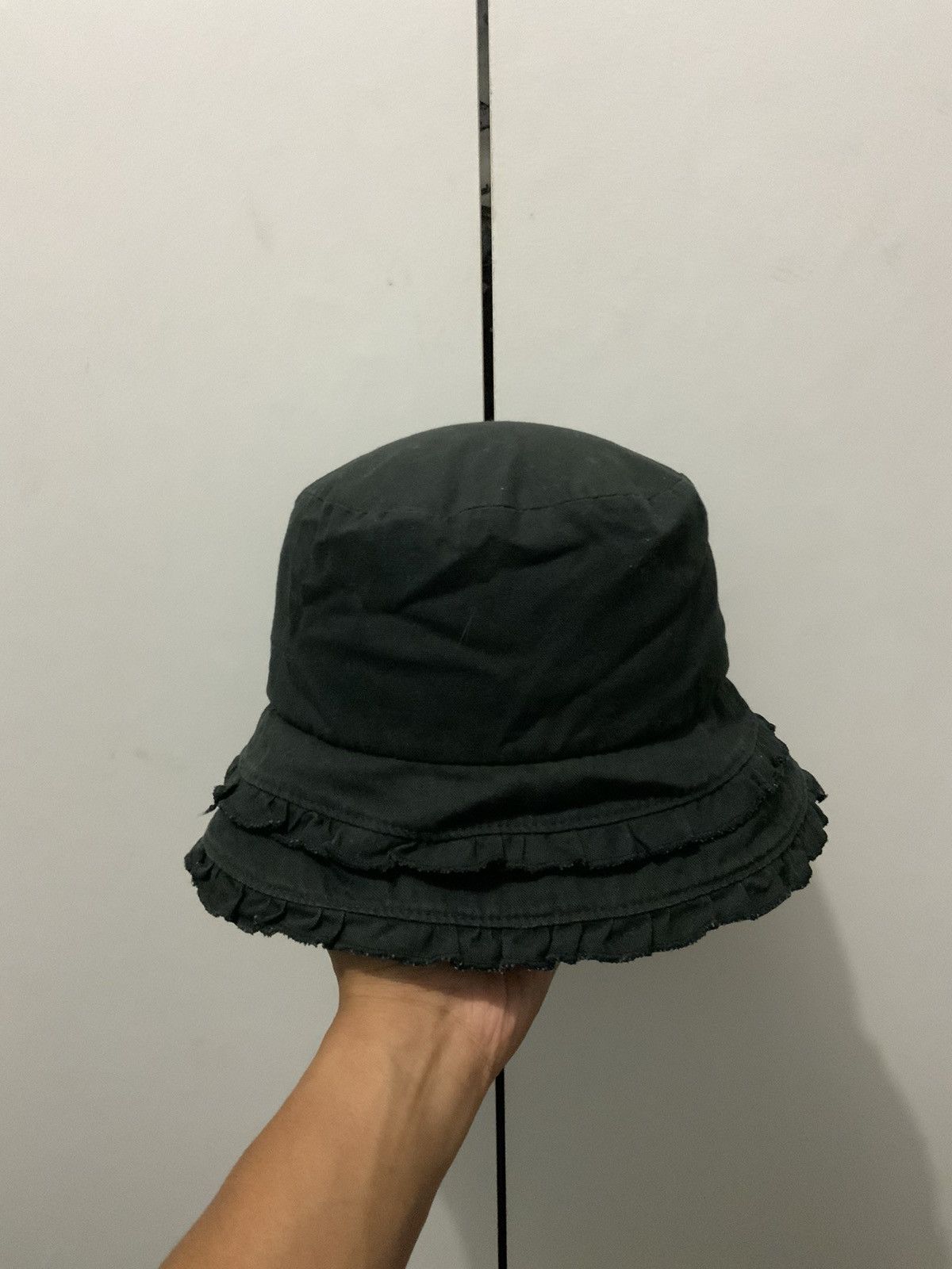 Japanese Brand Namika Design Lace Black Bucket Hat Size ONE SIZE - 4 Thumbnail