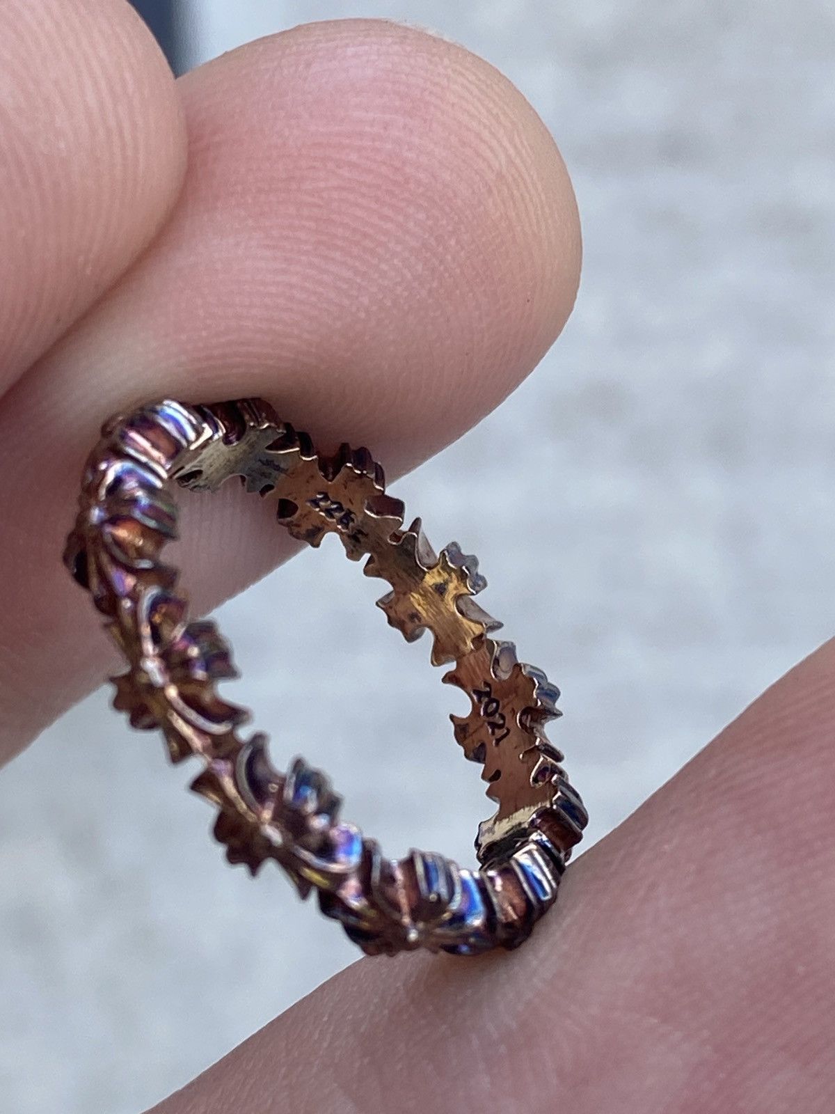 Chrome Hearts Chrome Hearts 22K Gold Tiny E Ring Size 4 Size ONE SIZE - 3 Thumbnail