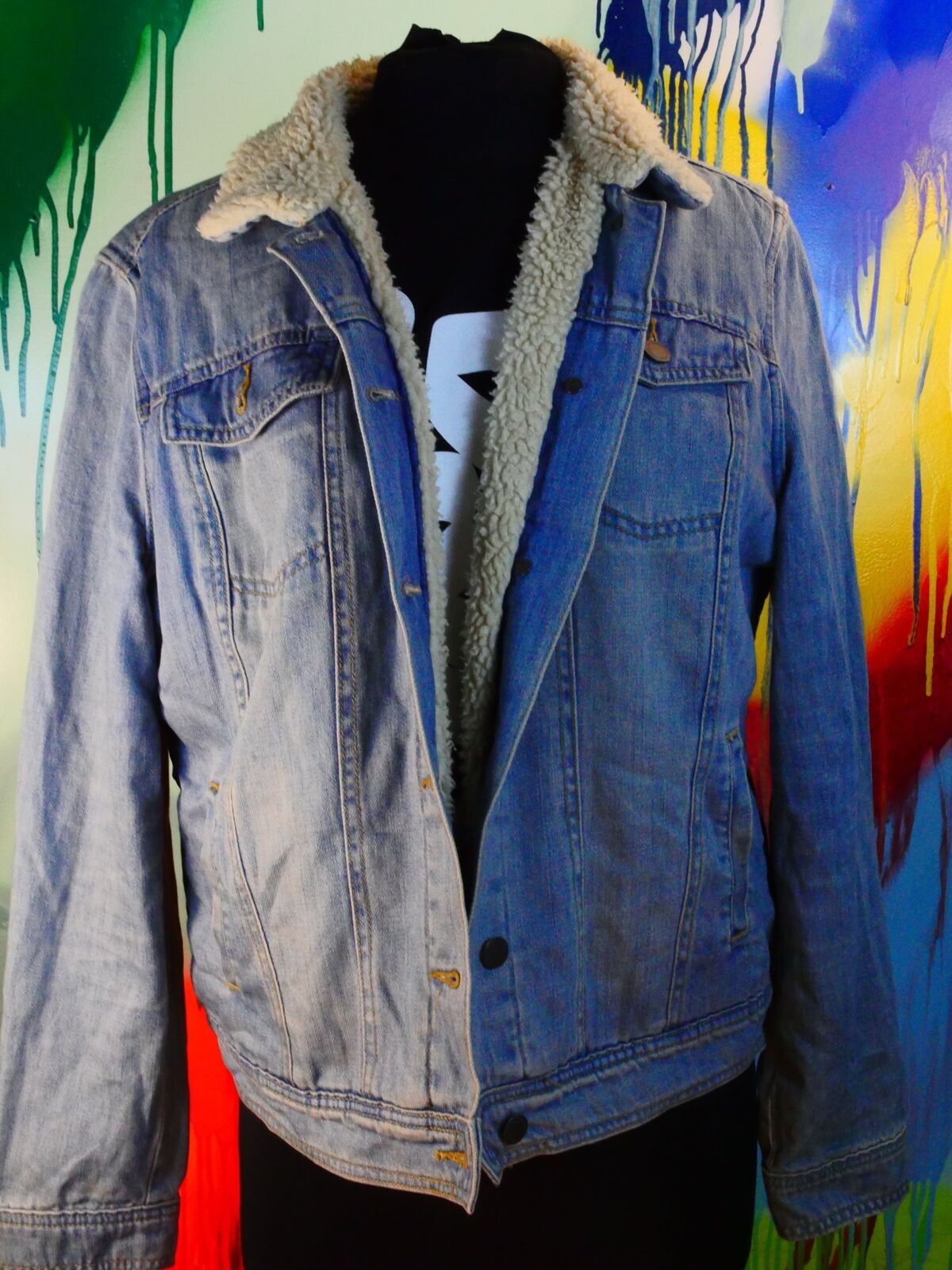 Other African Punk/Hip-Hop Boombox Kente Cloth Denim Jacket Size XXL / US 16-18 / IT 52-54 - 4 Thumbnail