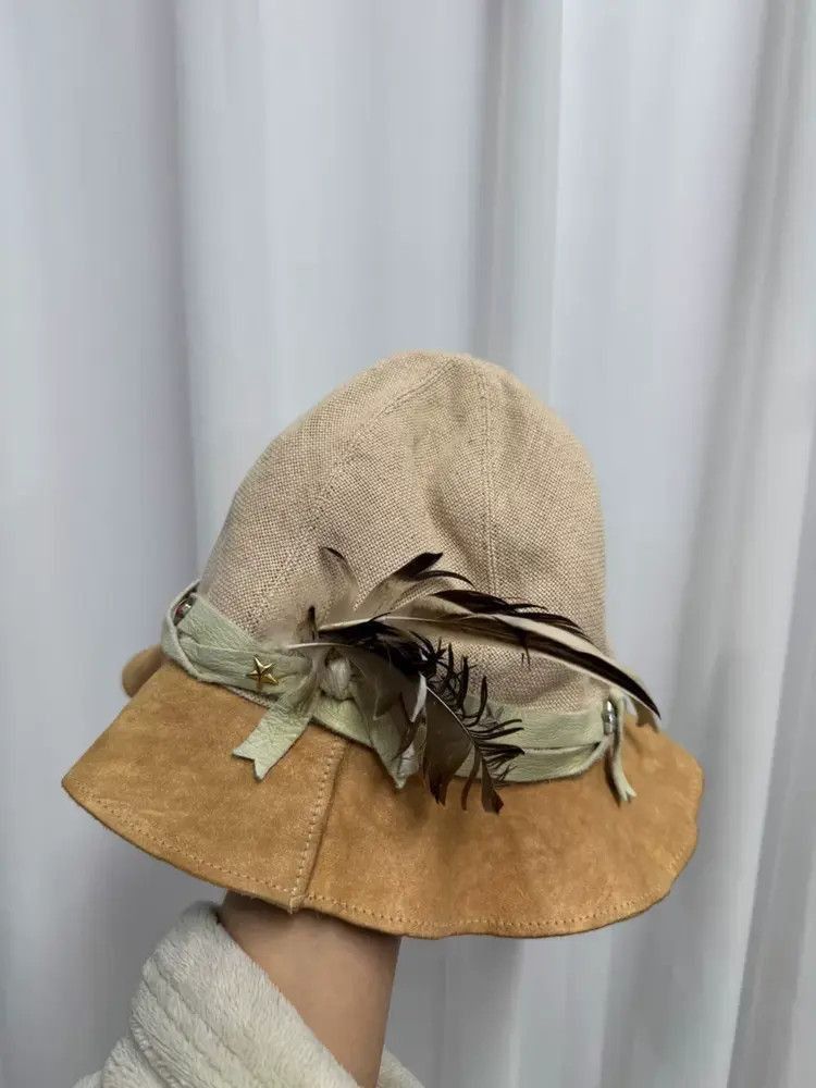 Takahiromiyashita The Soloist. Takahitomiyashita the Soloist Leather Joint Hat-2507 Size ONE SIZE - 4 Thumbnail