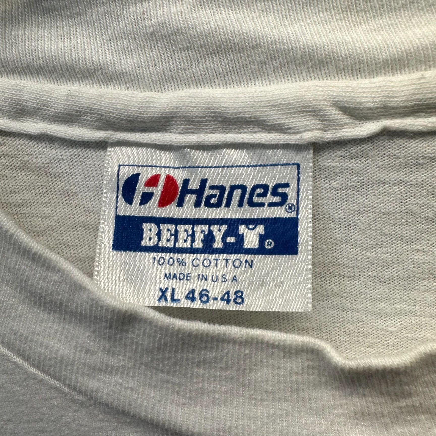 Hanes VINTAGE Hanes Shirt Mens XL White 80s Classic Crew Neck Short Sleeve T-Shirt Made in USA Size US XL / EU 56 / 4 - 6 Thumbnail